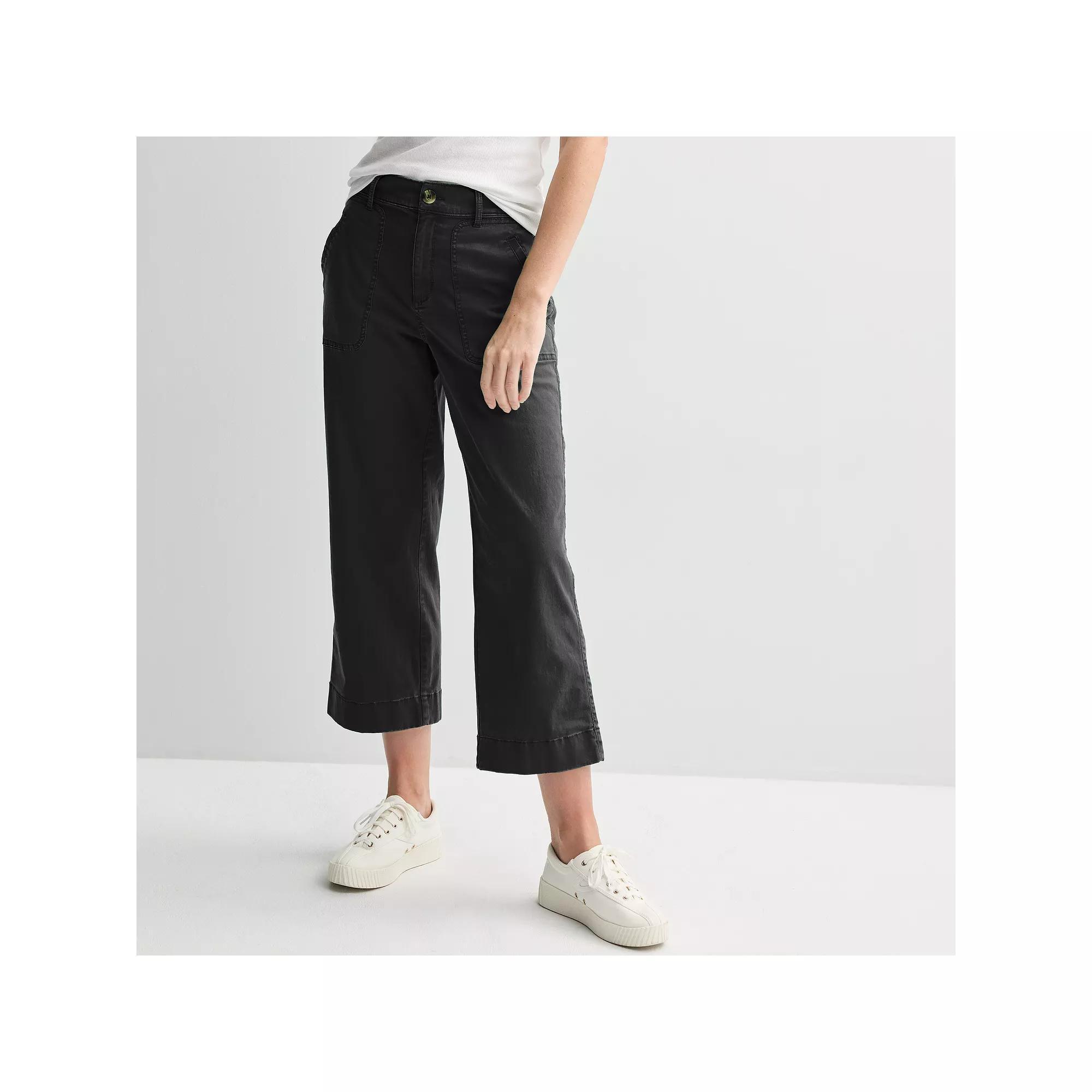 Women's Sonoma Goods For Life® Patch Pocket Pants, Size: Large, Pitch Black Product Image