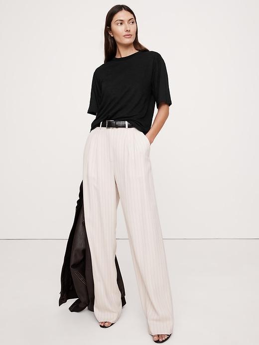 Relaxed Linen T-Shirt Product Image