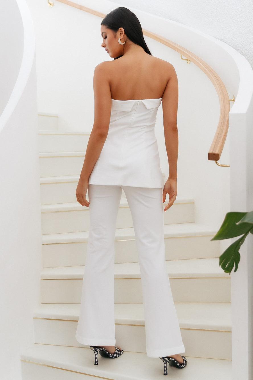 RUNAWAY Pedro Pants White Product Image
