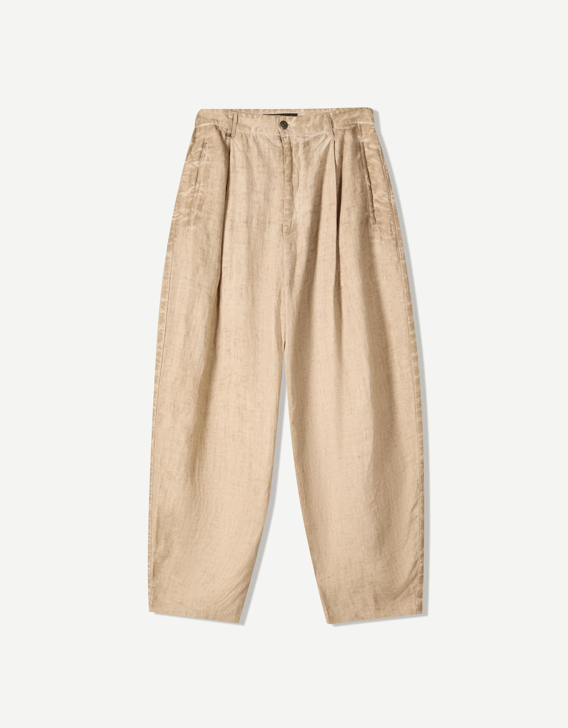 Linen balloon fit pants Product Image