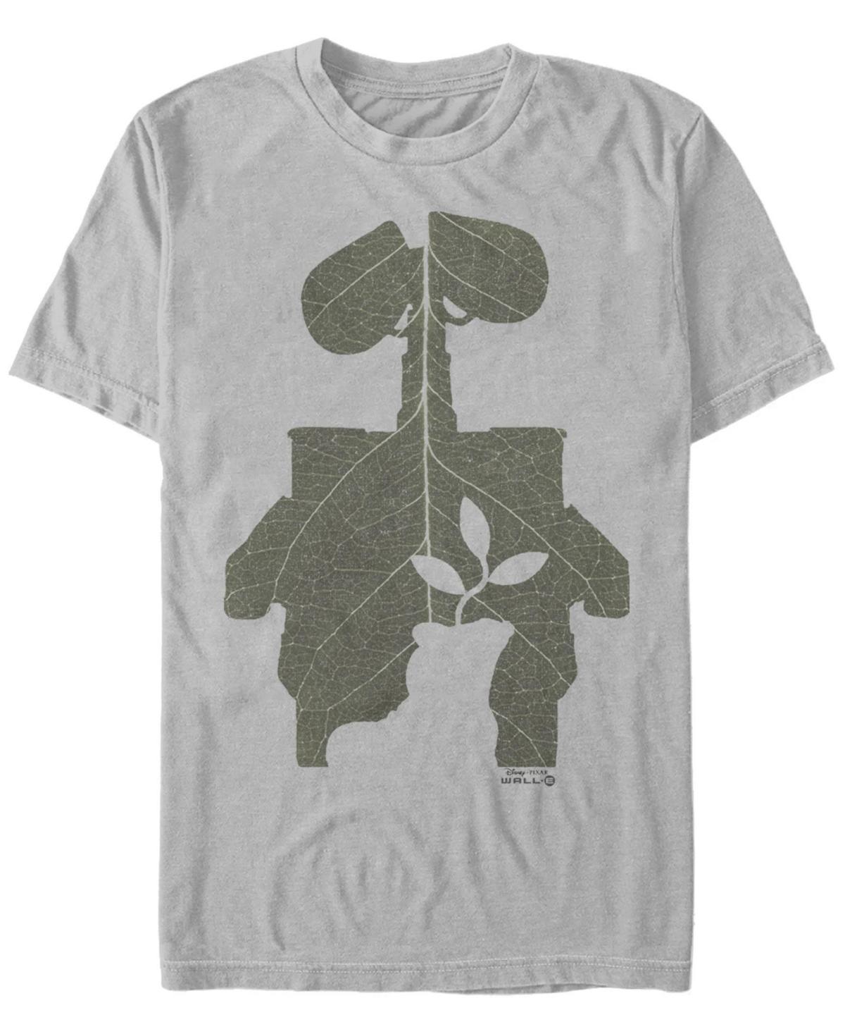 Disney / Pixar's WALL-E Men's Leaf Silhouette Portrait Tee, Size: XXL, Silver Product Image