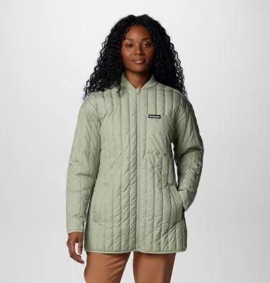 Women's Columbia Peony Park Overshirt, Size: Medium, Safari Product Image