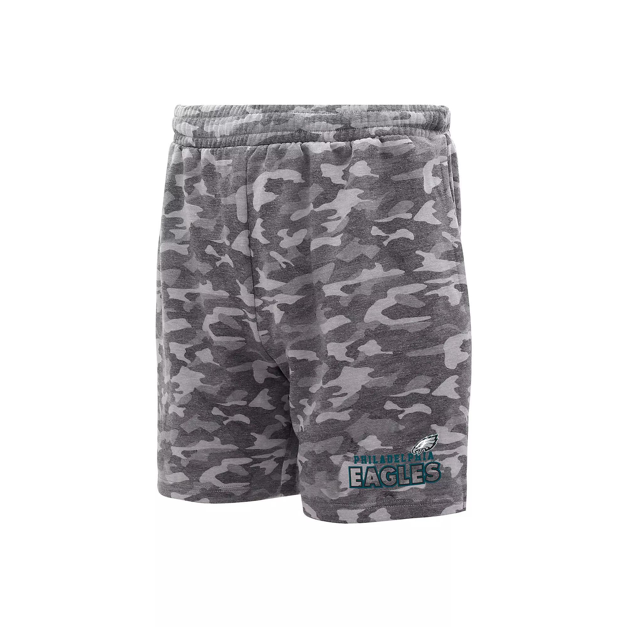 Men's Concepts Sport  Charcoal Philadelphia Eagles Biscayne Camo Shorts, Size: XL Product Image