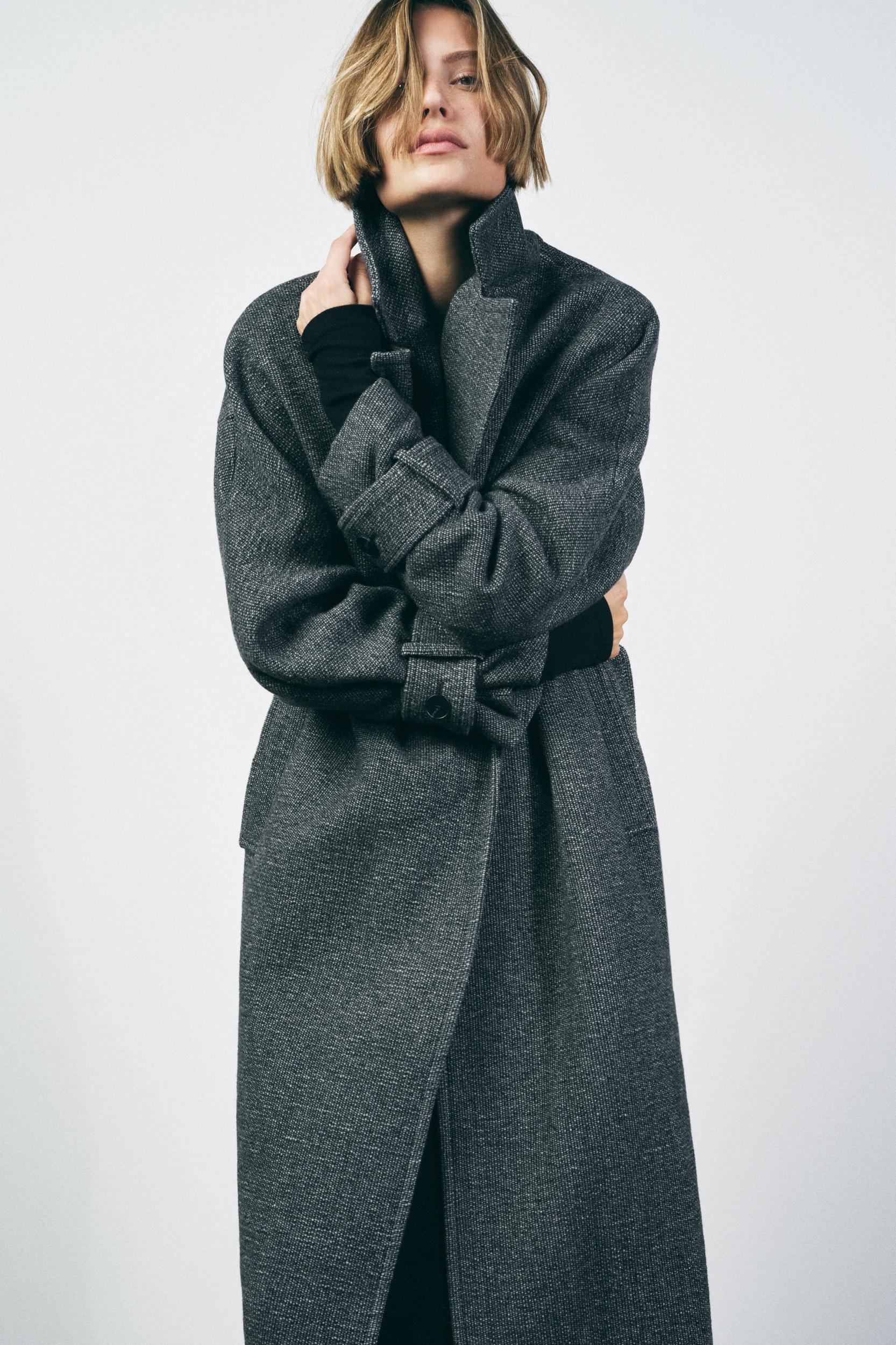 WOOL BLEND COAT ZW COLLECTION Product Image