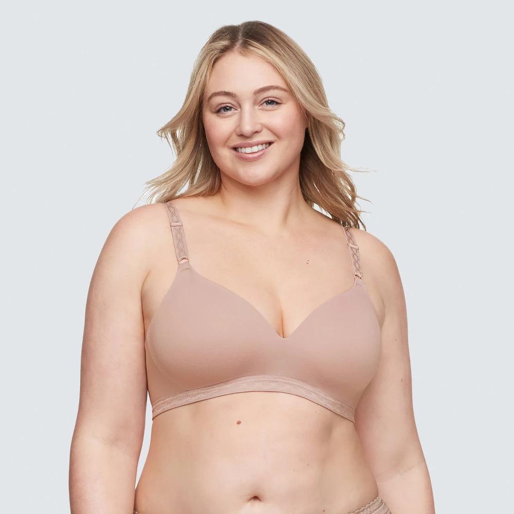Simply Perfect by Warner's Women's Supersoft Wirefree Bra RM1691T - 36B Roasted Almond: Medium Support, Padded Product Image