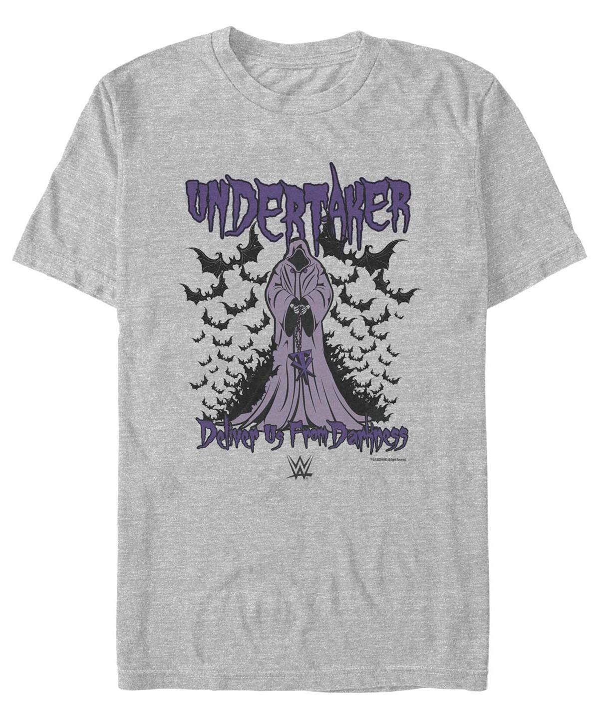 Men's WWE Undertaker Deliver Us From Darkness Logo Tee, Size: Medium, Athletic Grey Product Image