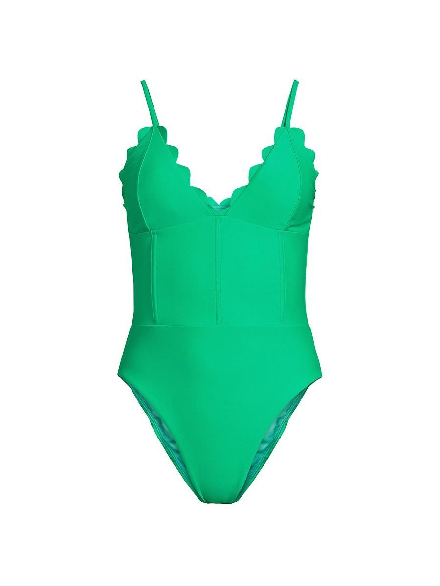 Ramy Brook Mikayla Scalloped One Piece Swimsuit Product Image