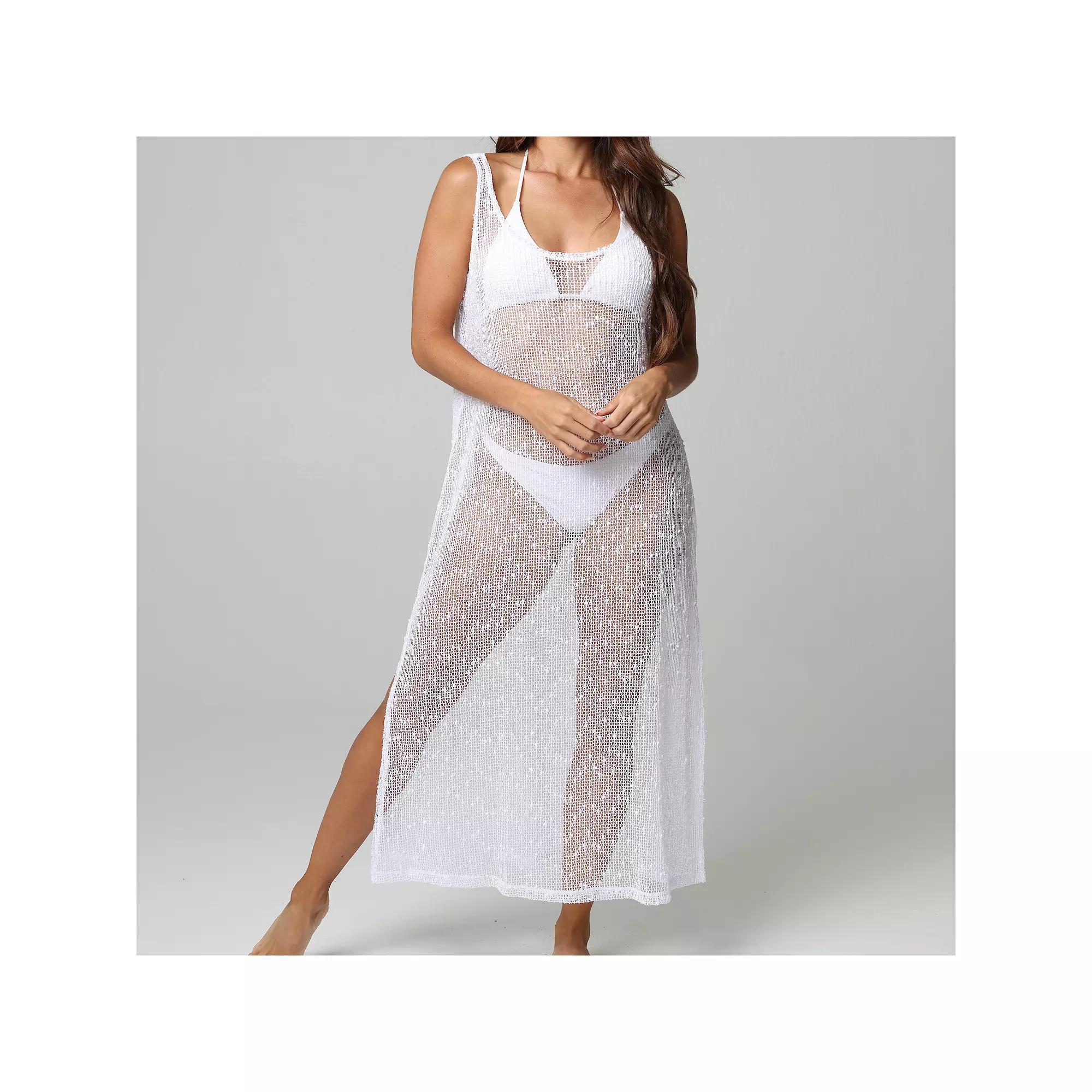 Womens J. Valdi Swim Cover-Up Maxi Tank Dress Product Image