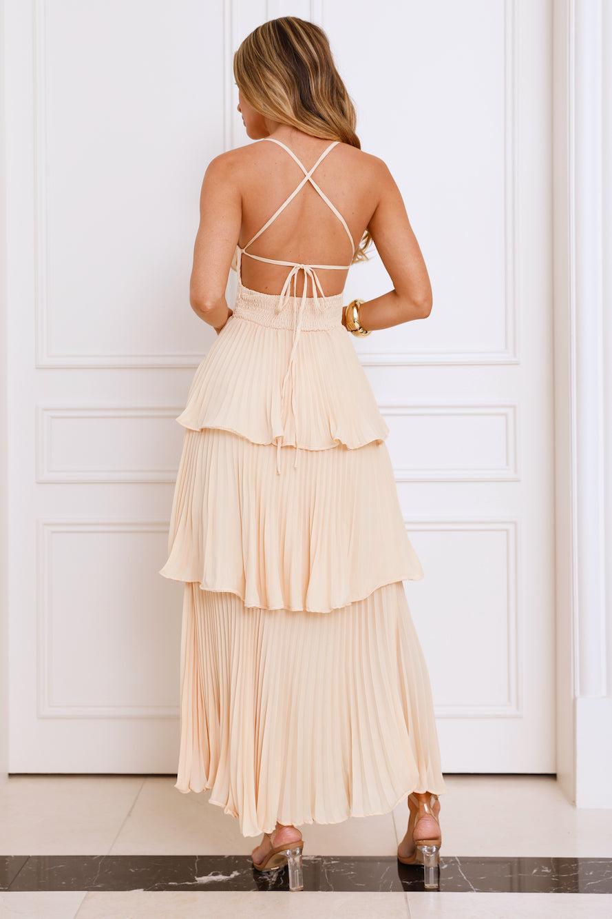 Fashionably Ever After Maxi Dress Lemon Product Image
