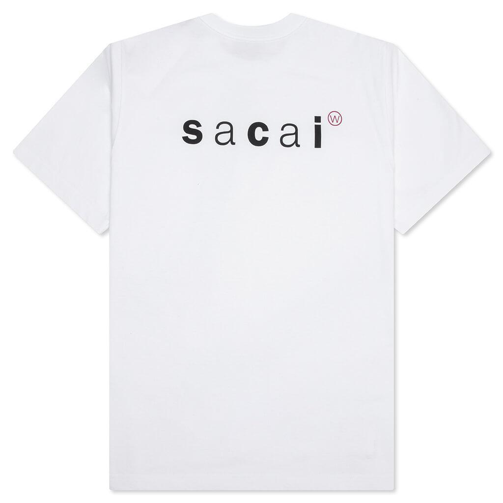 Sacai x WTAPS Print T-Shirt - White Male Product Image
