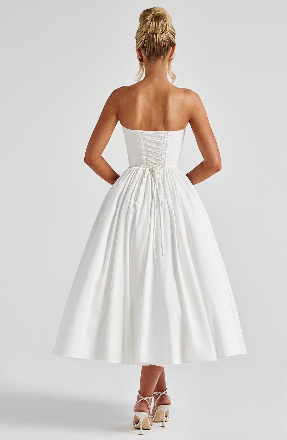 Prim Midi Dress - Ivory Product Image