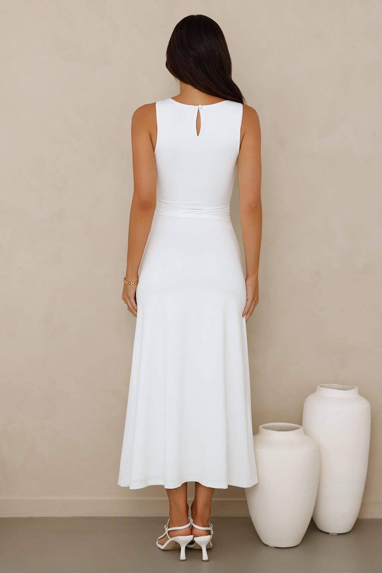 Everything Energy Midi Dress White Product Image