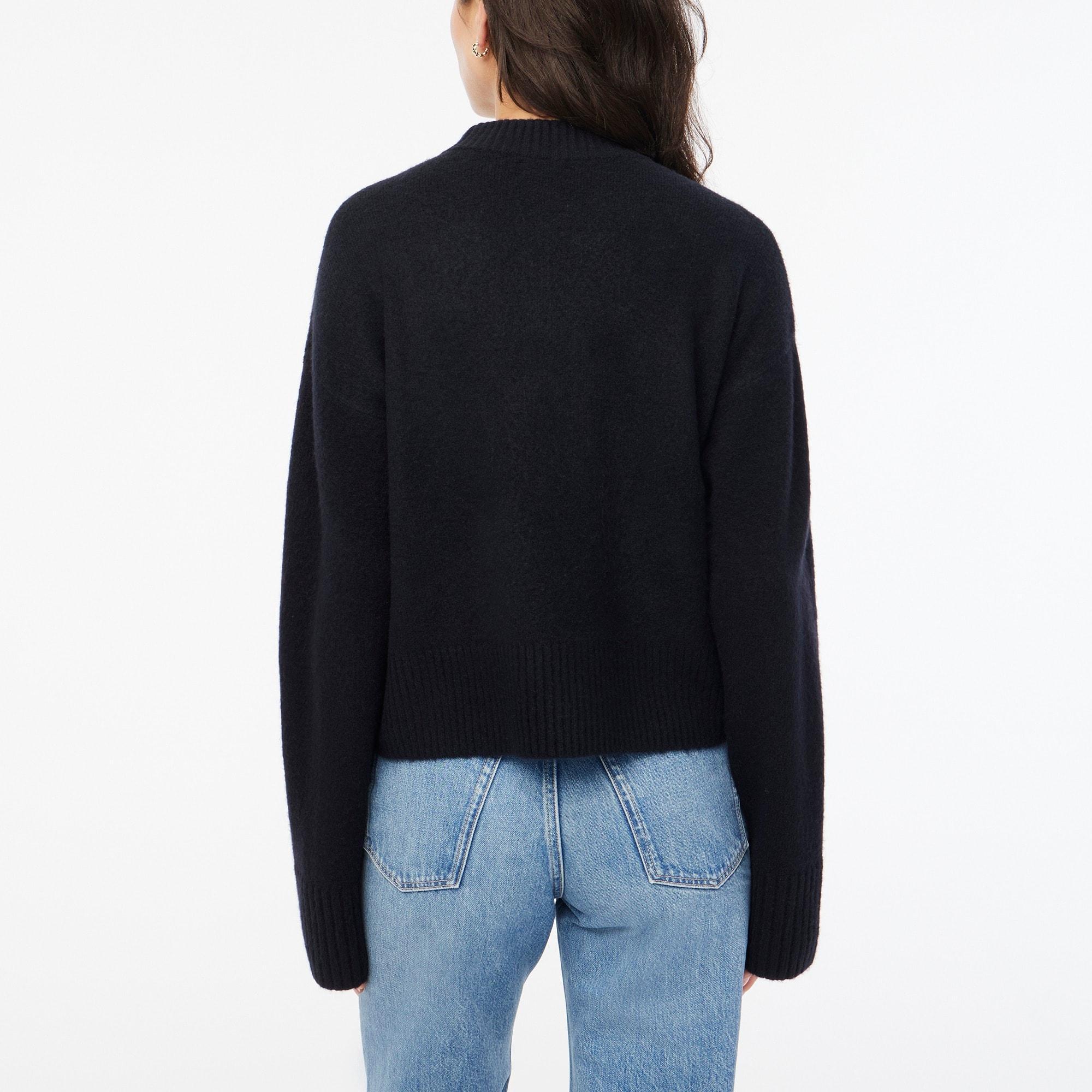 Girlfriend crewneck sweater in extra-soft yarn Product Image