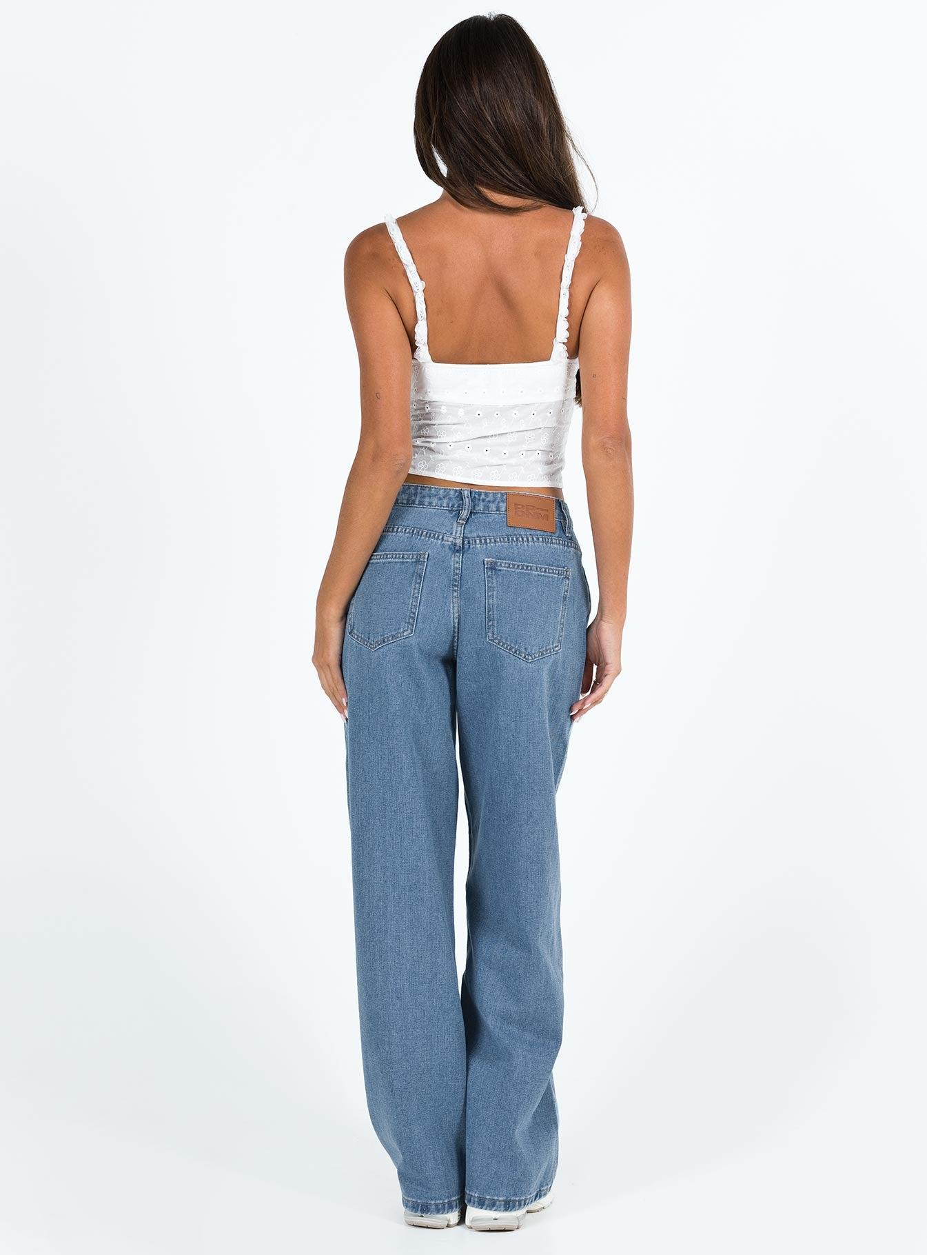 Maryanne Mid Rise Relaxed Jeans Mid Wash Denim Product Image