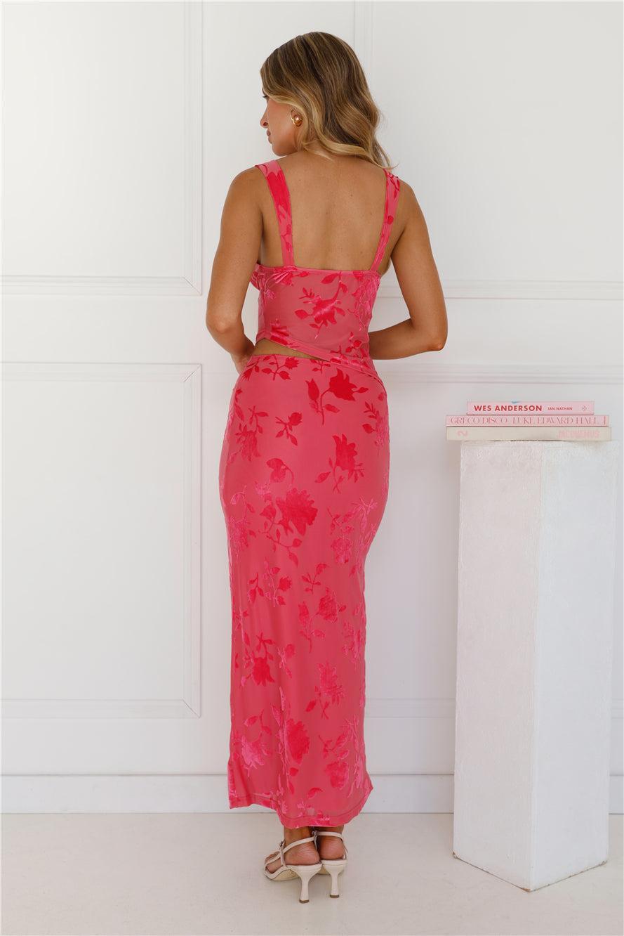 Garden Grove Maxi Skirt Pink Product Image