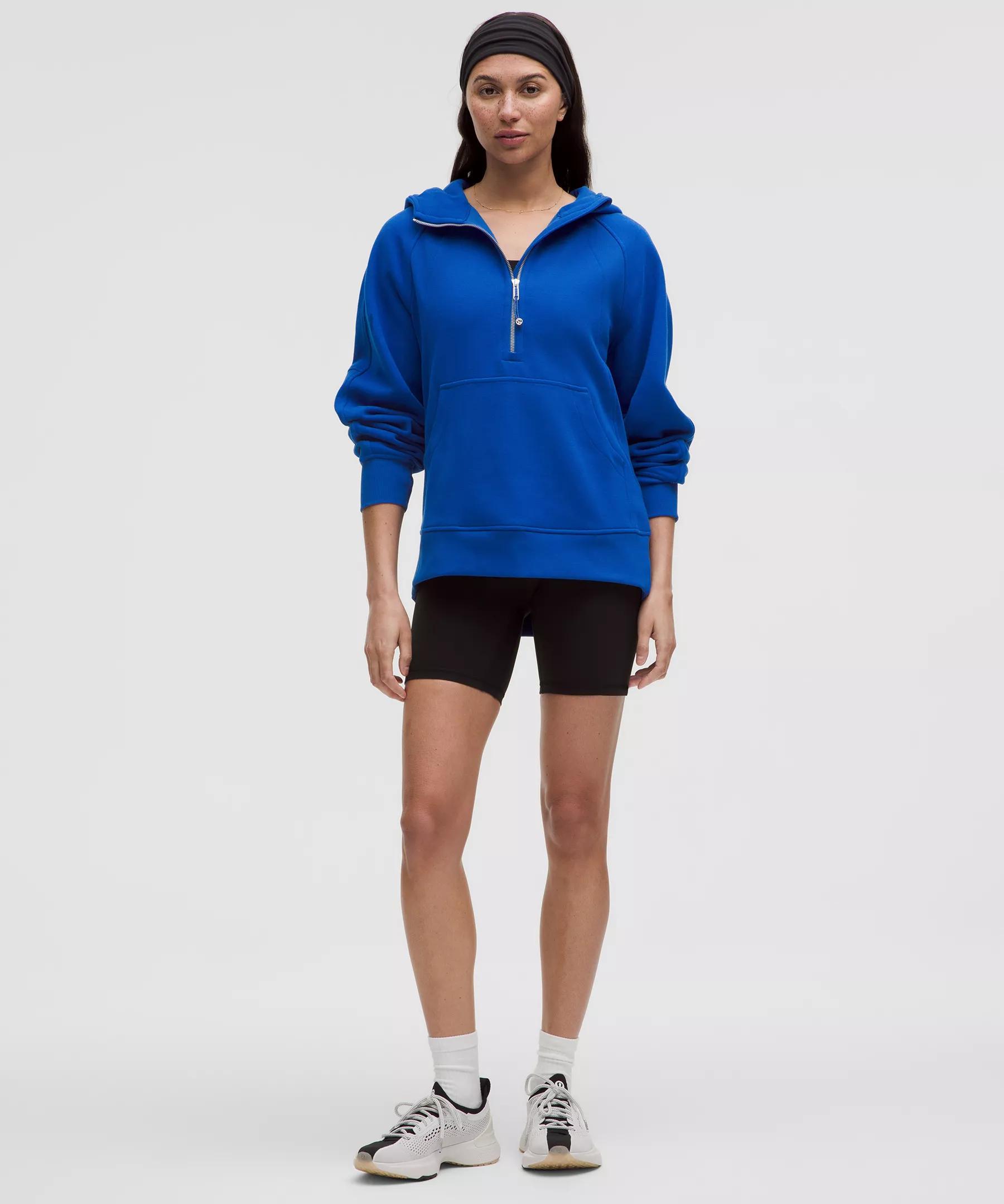 Scuba Oversized Half-Zip Long Hoodie Product Image