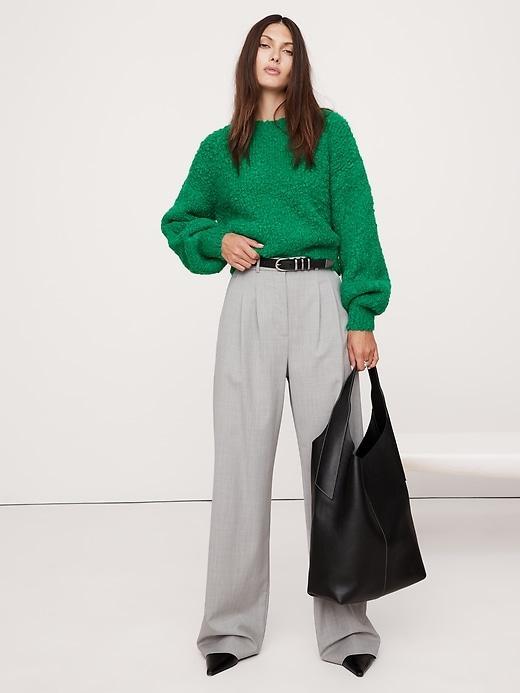 Alpaca-Wool Bouclé Sweater Product Image