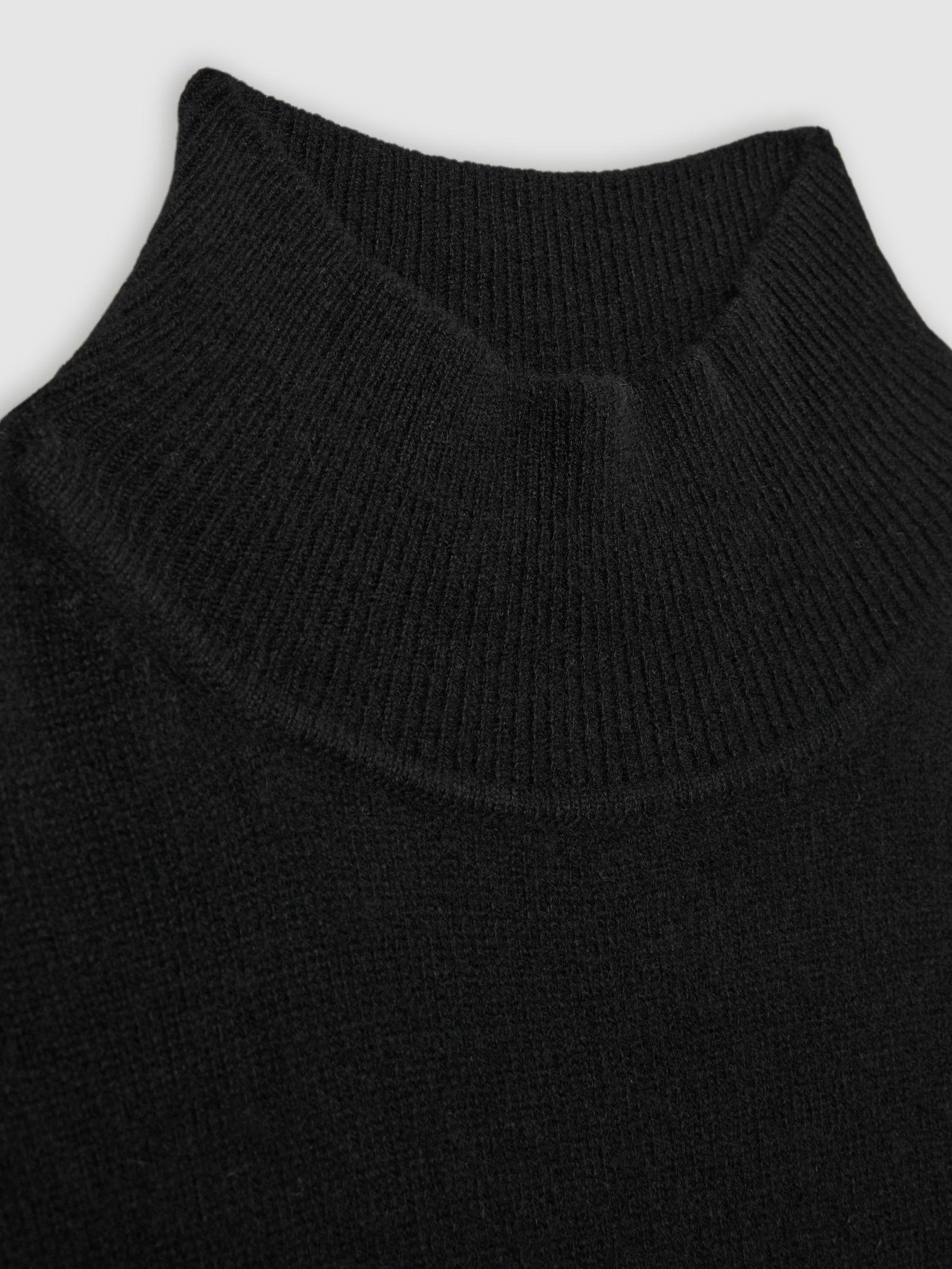 100% Cashmere Roll-Neck Jumper in Black Product Image