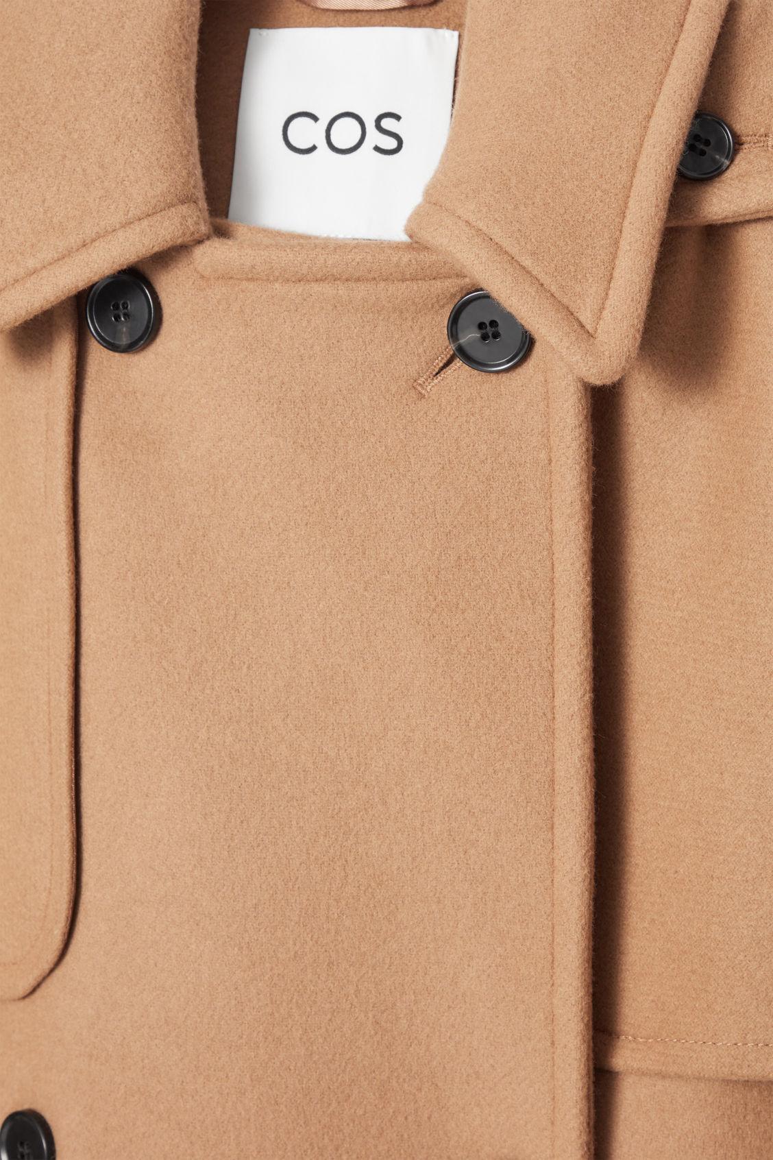 HOODED WOOL DUFFLE COAT Product Image