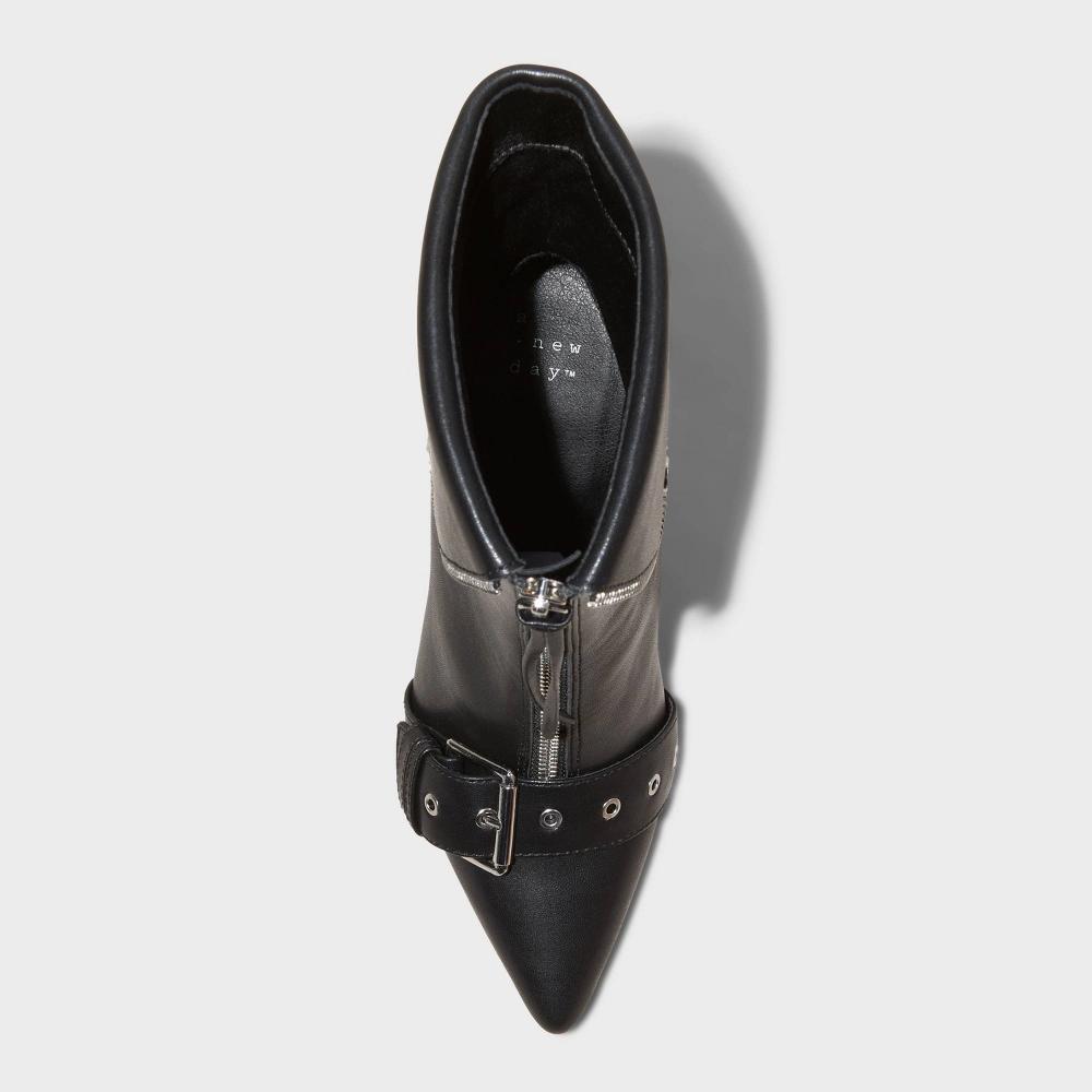 Womens Mickey Point Toe Moto Ankle Boots - A New Day 9 Product Image