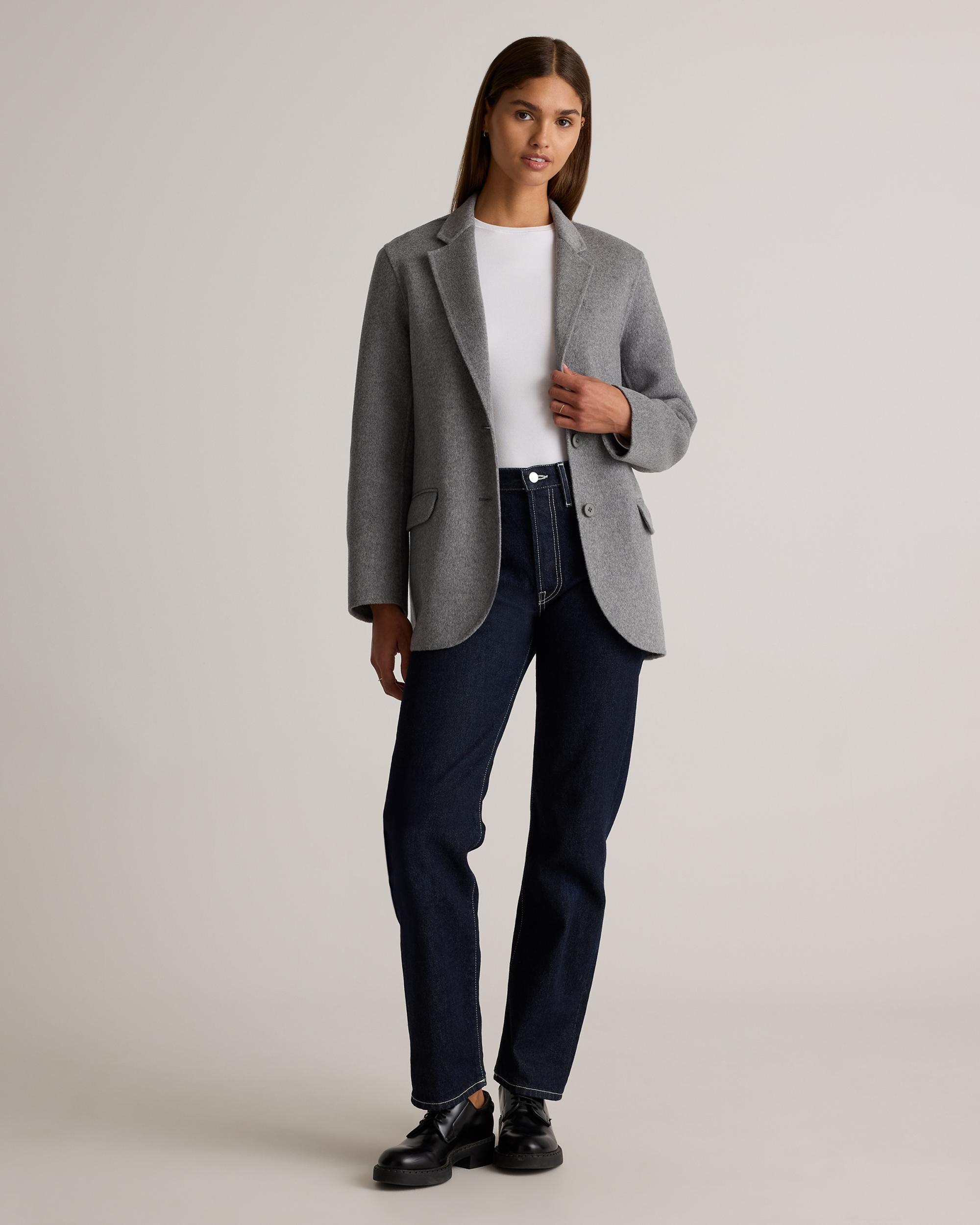Quince | Women's Double-Faced Merino Wool Soft Blazer Wool/Nylon Product Image
