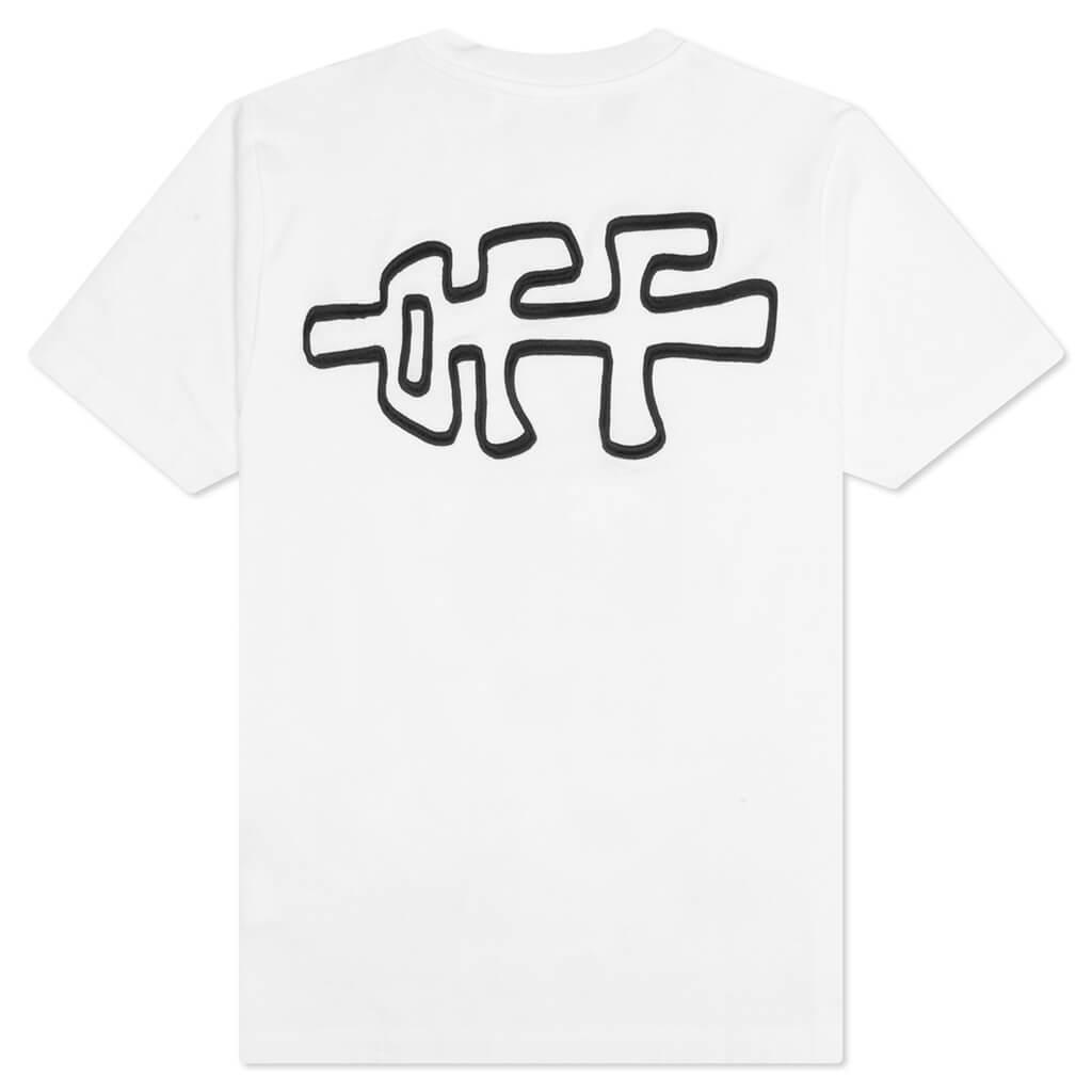Rocks Type Slim S/S Tee - White/Black Male Product Image