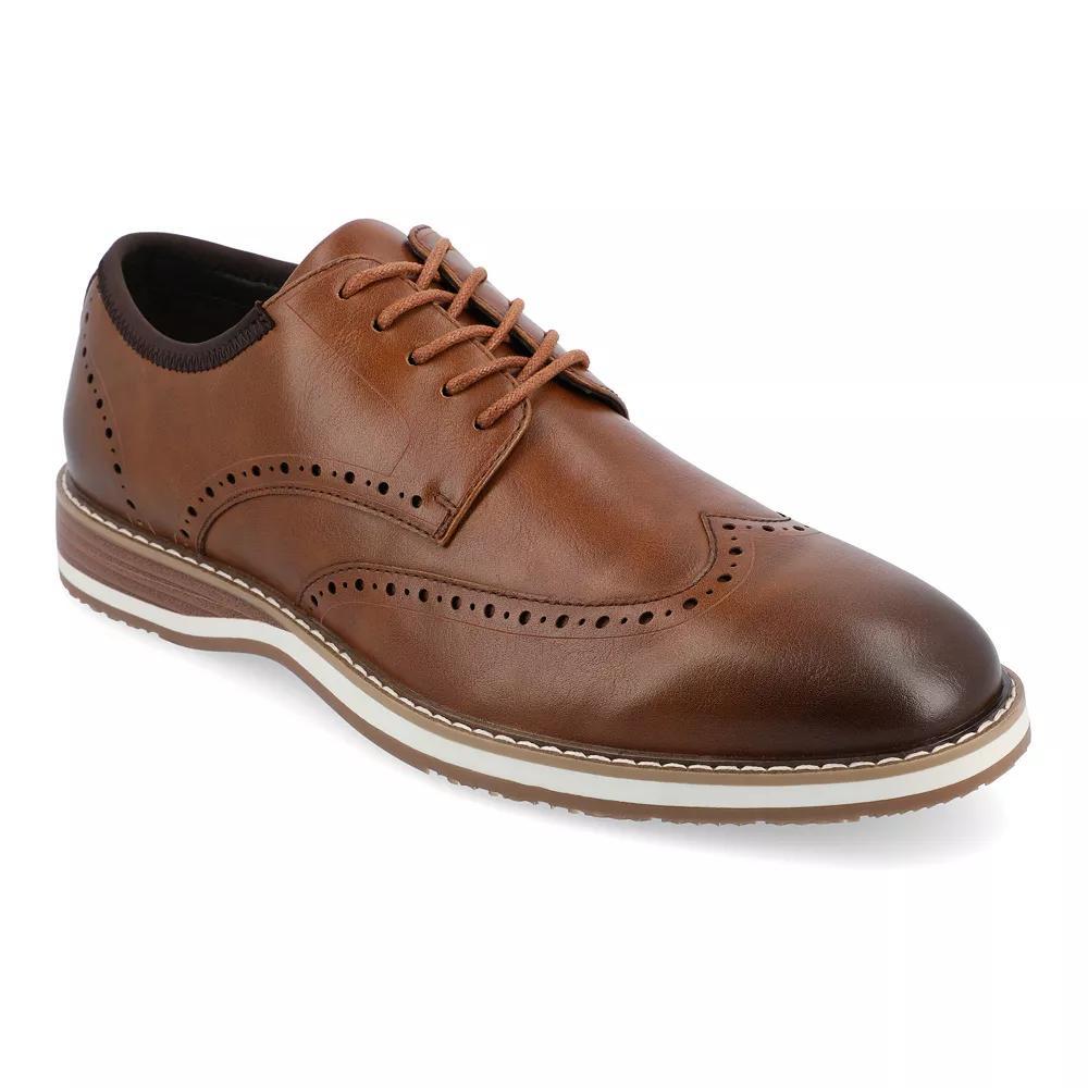 VANCE Ozzy Men's Wingtip Tru Comfort Foam Hybrid Dress Shoes, Size: 10, Red Product Image