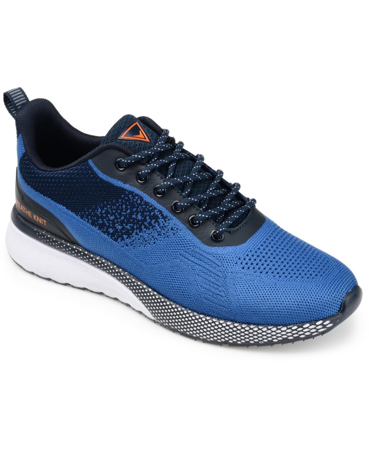 VANCE Spade Men's Casual Knit Sneakers, Size: 12, Blue Product Image