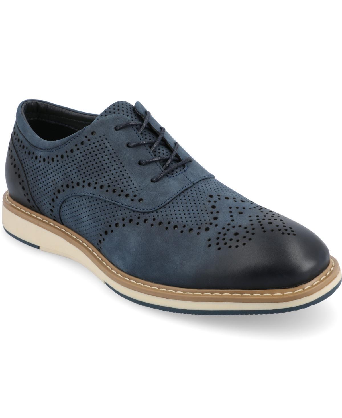 VANCE Patrick Men's Tru Comfort Foam Hybrid Oxford Shoes, Size: 9.5, Blue Product Image