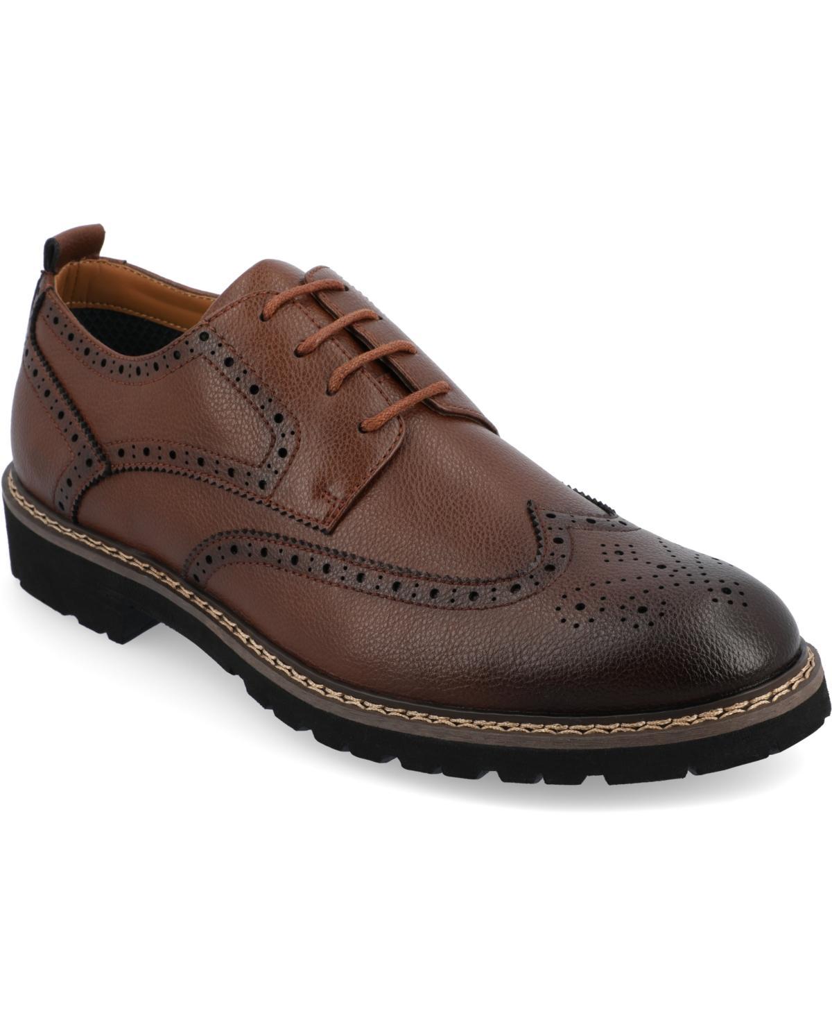 VANCE Campbell Tru Comfort Foam Men's Wingtip Dress Shoes, Size: 8.5, Brown Product Image