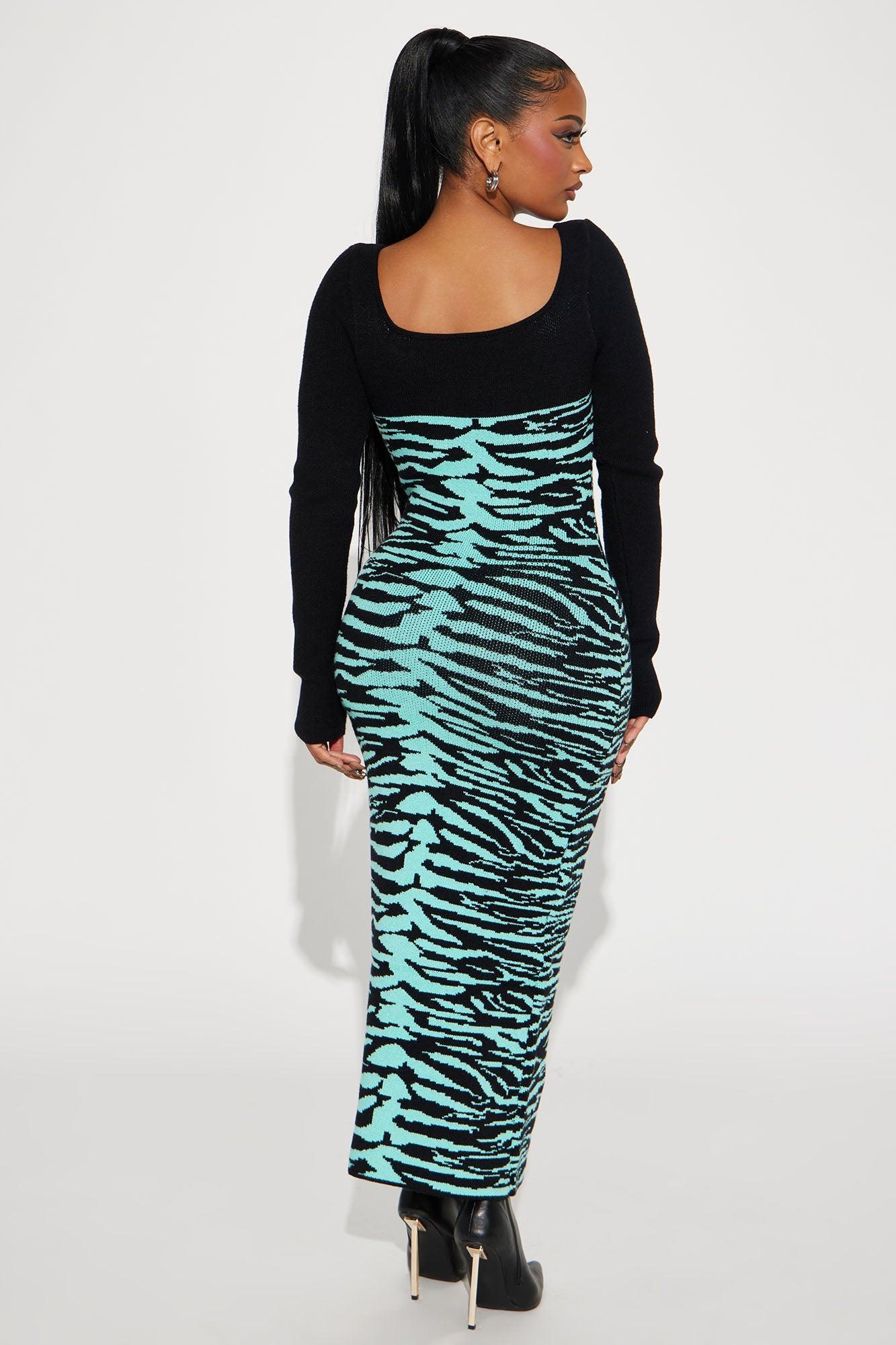 Wild Thang Sweater Maxi Dress - Mint Product Image