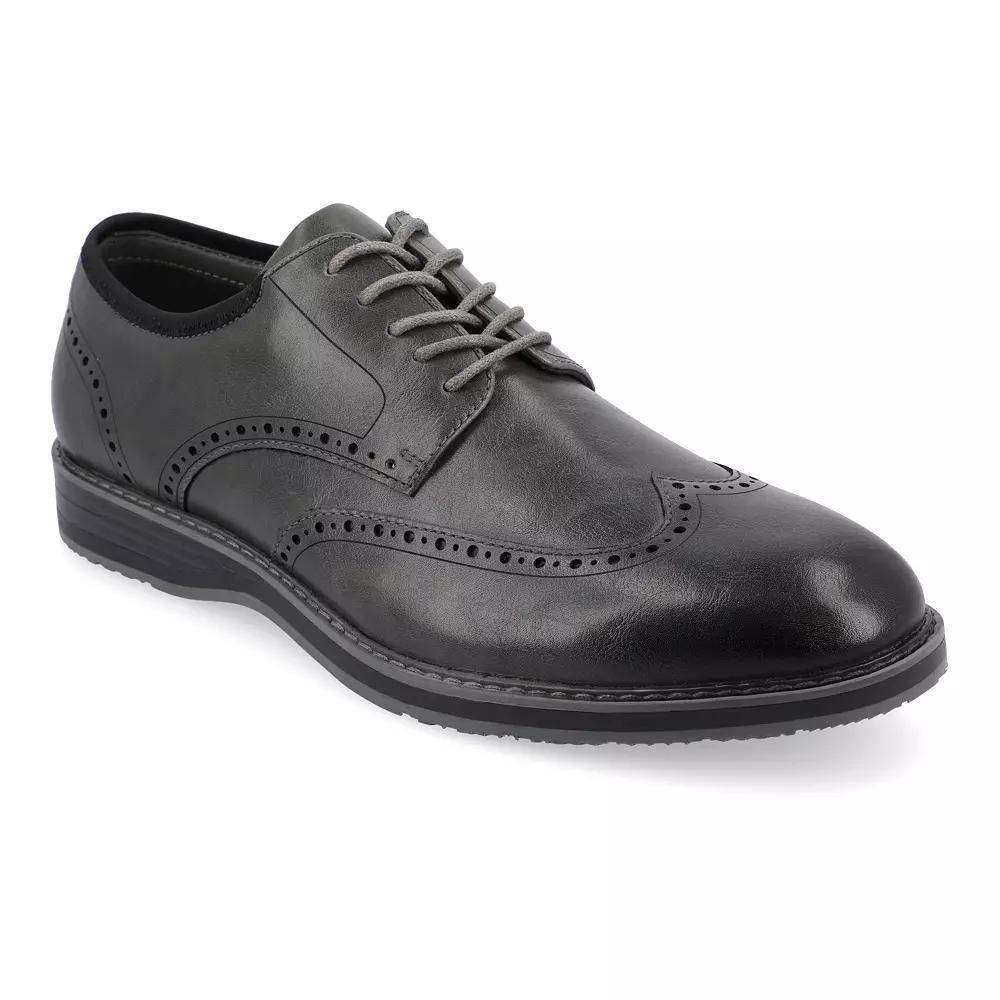 VANCE Ozzy Men's Wingtip Tru Comfort Foam Hybrid Dress Shoes, Size: 12, Grey Product Image