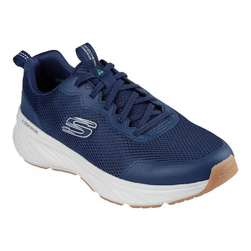 Skechers Edgeride Logo Men's Shoes, Size: 11.5 XW, Navy White Product Image