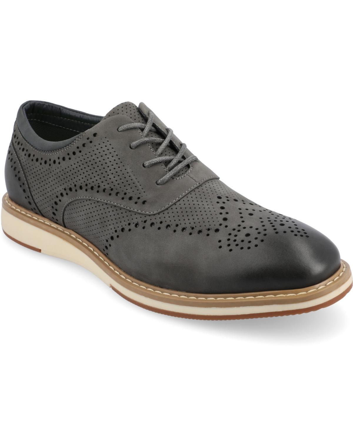 VANCE Patrick Men's Tru Comfort Foam Hybrid Oxford Shoes, Size: 9.5, Blue Product Image