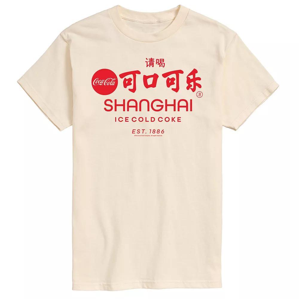 Mens Coca-Cola Shanghai Est 1886 Graphic Tee Ivory Product Image