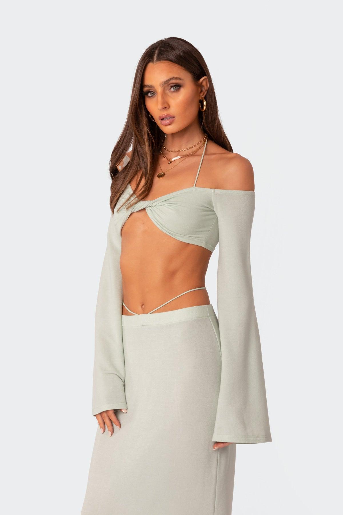 Celeste Low Rise Strap Maxi Skirt Product Image