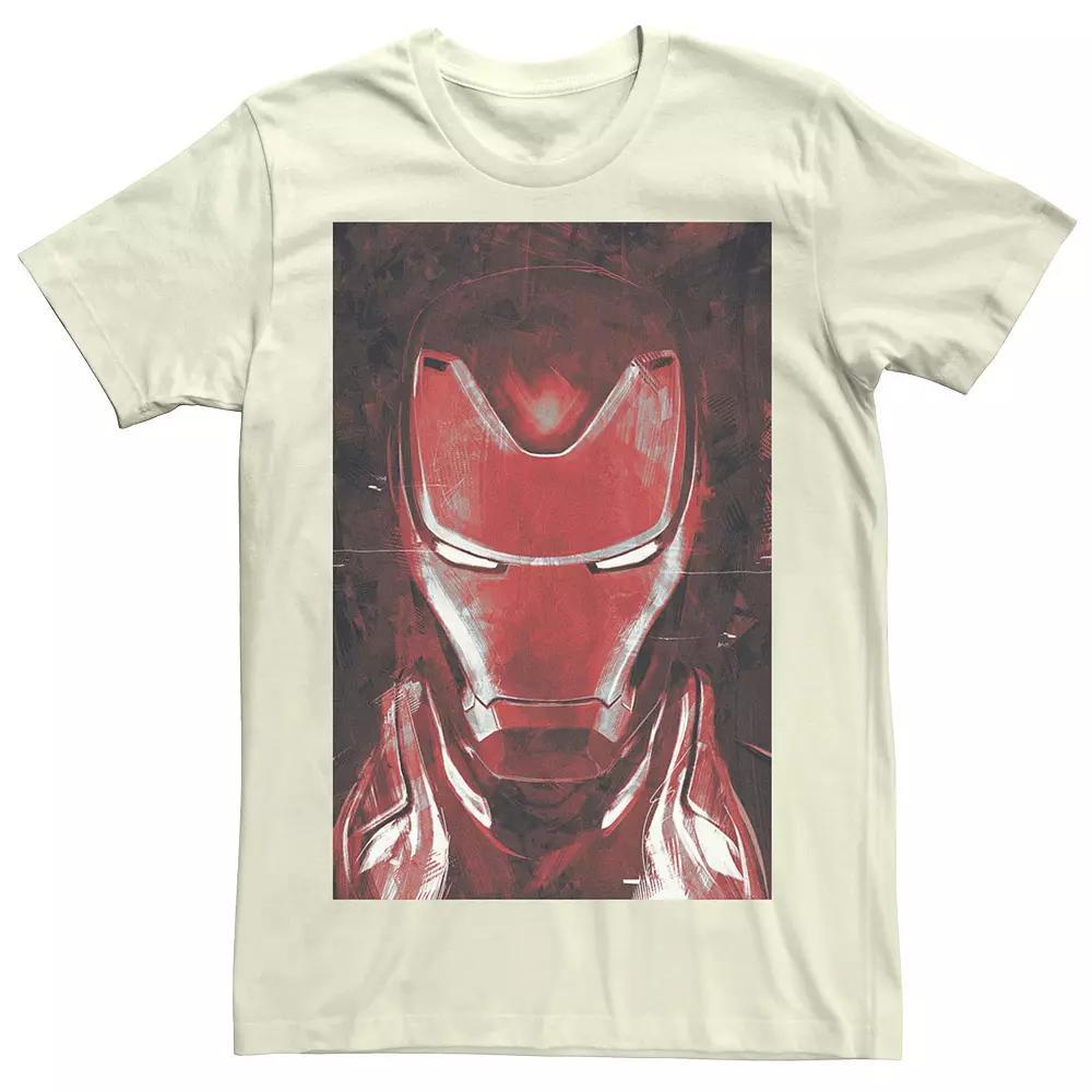Men's Marvel Avengers Endgame Red Iron Man Portrait Graphic Tee, Size: Medium, Athletic Grey Product Image