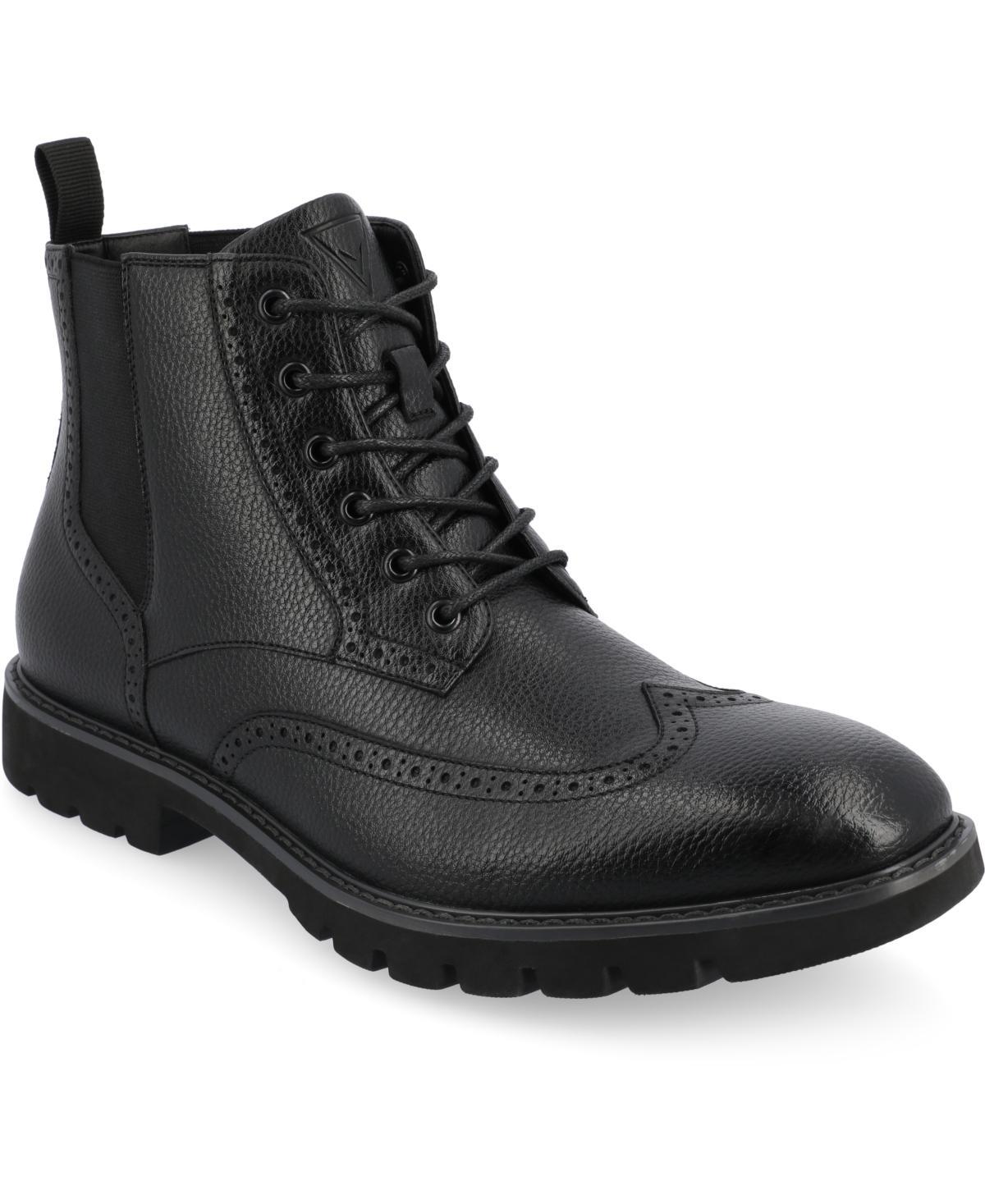 VANCE Bowman Tru Comfort Foam Men's Wingtip Ankle Boots, Size: 10.5, Black Product Image