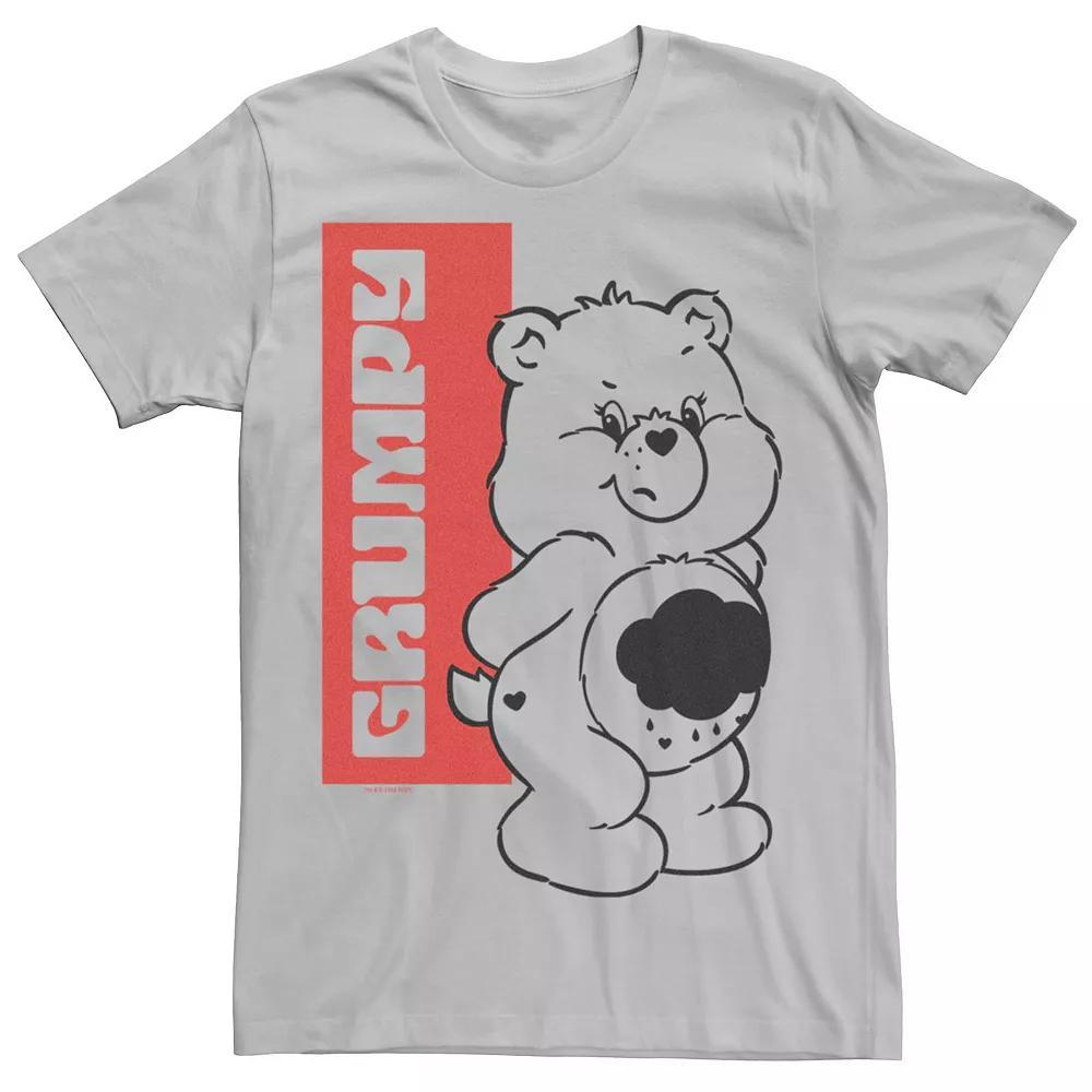 Men's Care Bears Grumpy Bear Graphic Tee, Size: XL, Silver Product Image