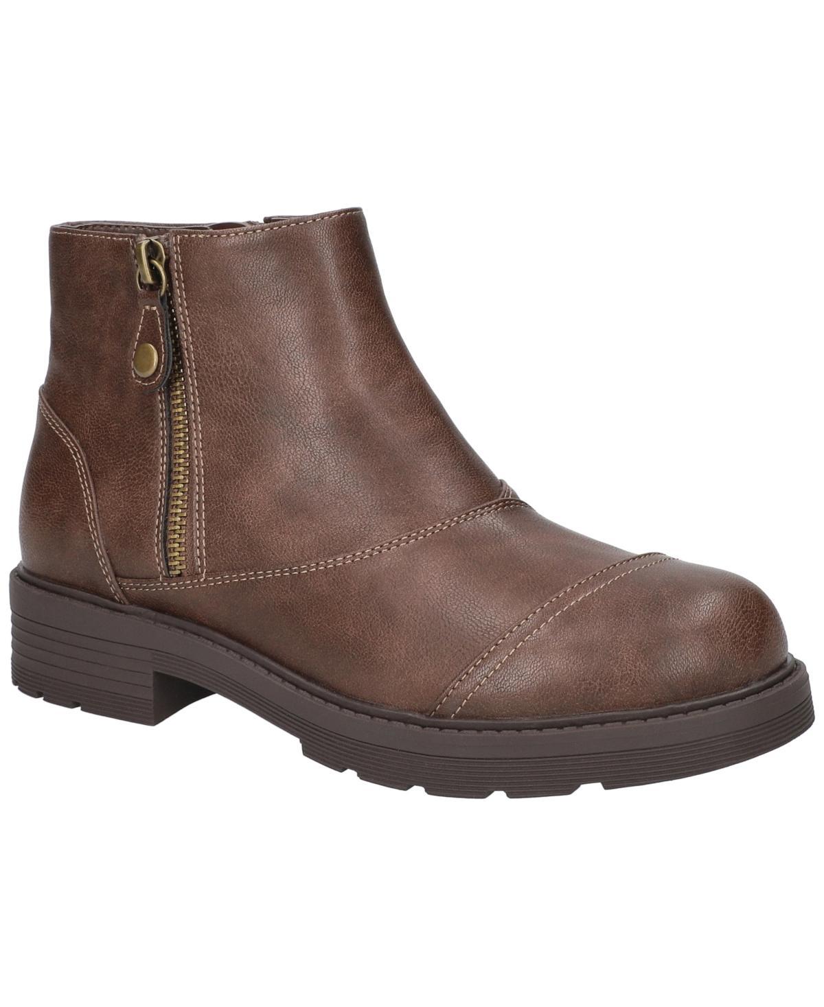 Aliah Easy Works by Easy Street Women's Slip Resistant Ankle Boots, Size: 10 Wide, Gray Product Image