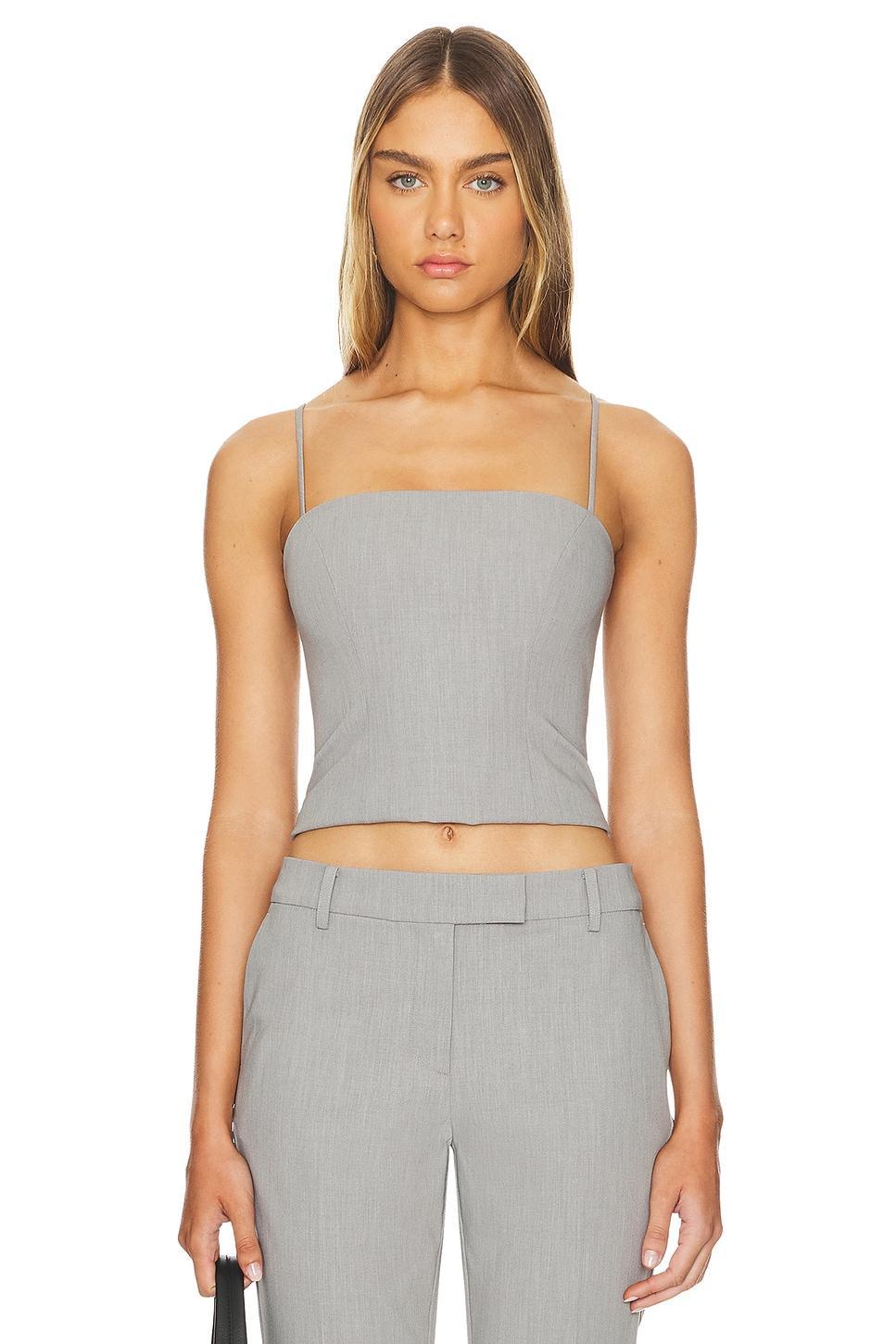 Lovers and Friends Jones Top in Gray Product Image