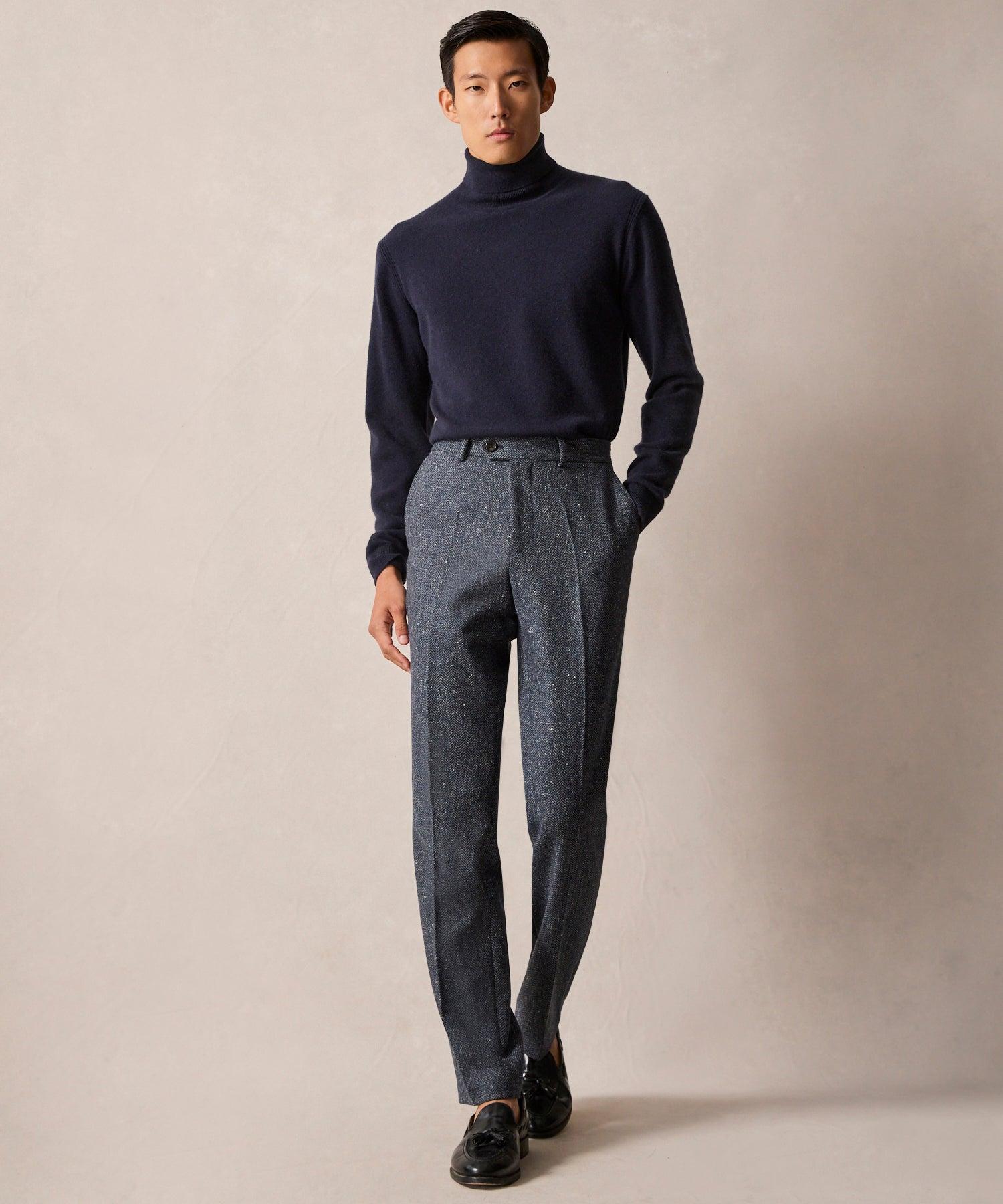 Italian Donegal Herringbone Sutton Trouser Product Image