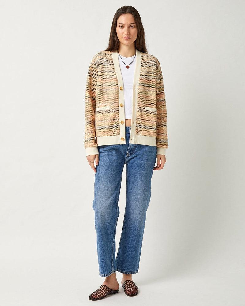 Rainbow Mesh Cardigan Product Image