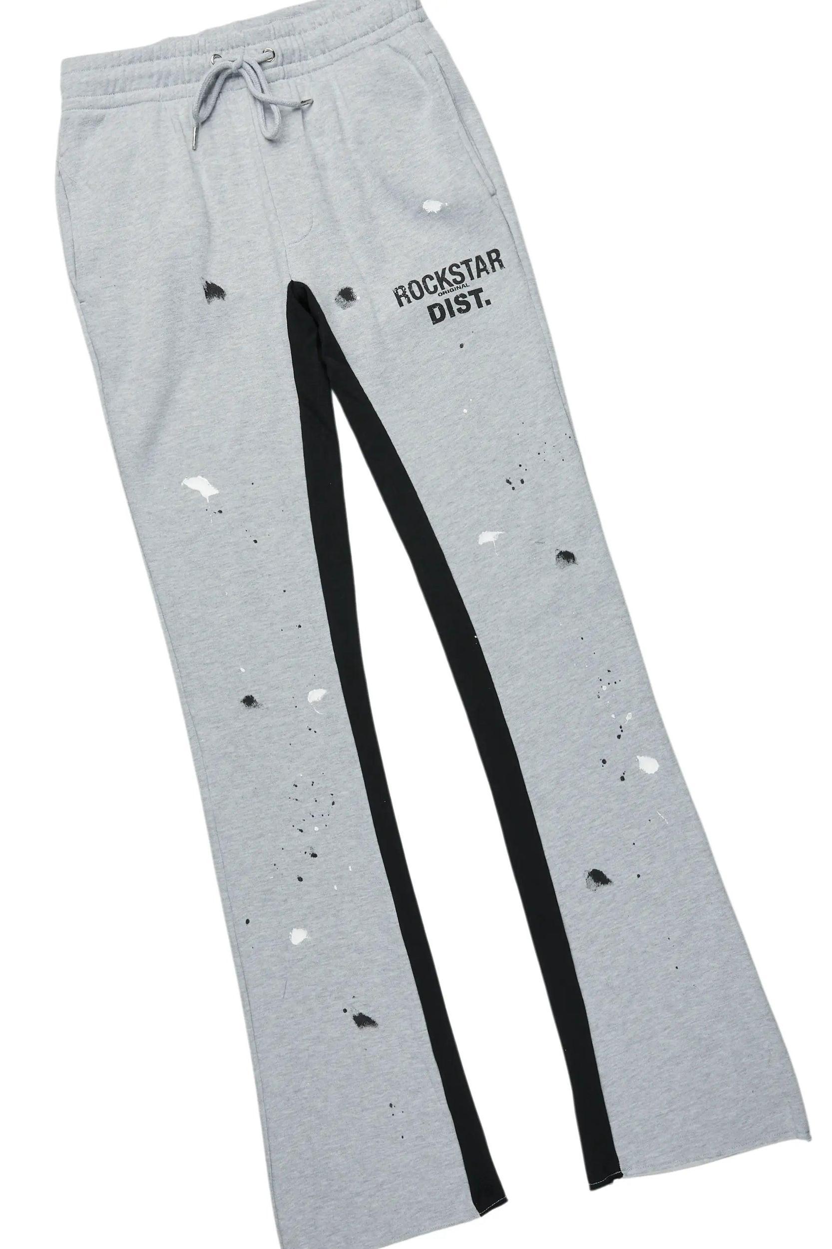 Scottie Heather Grey Hoodie/Baggy Track Pant Set Male Product Image