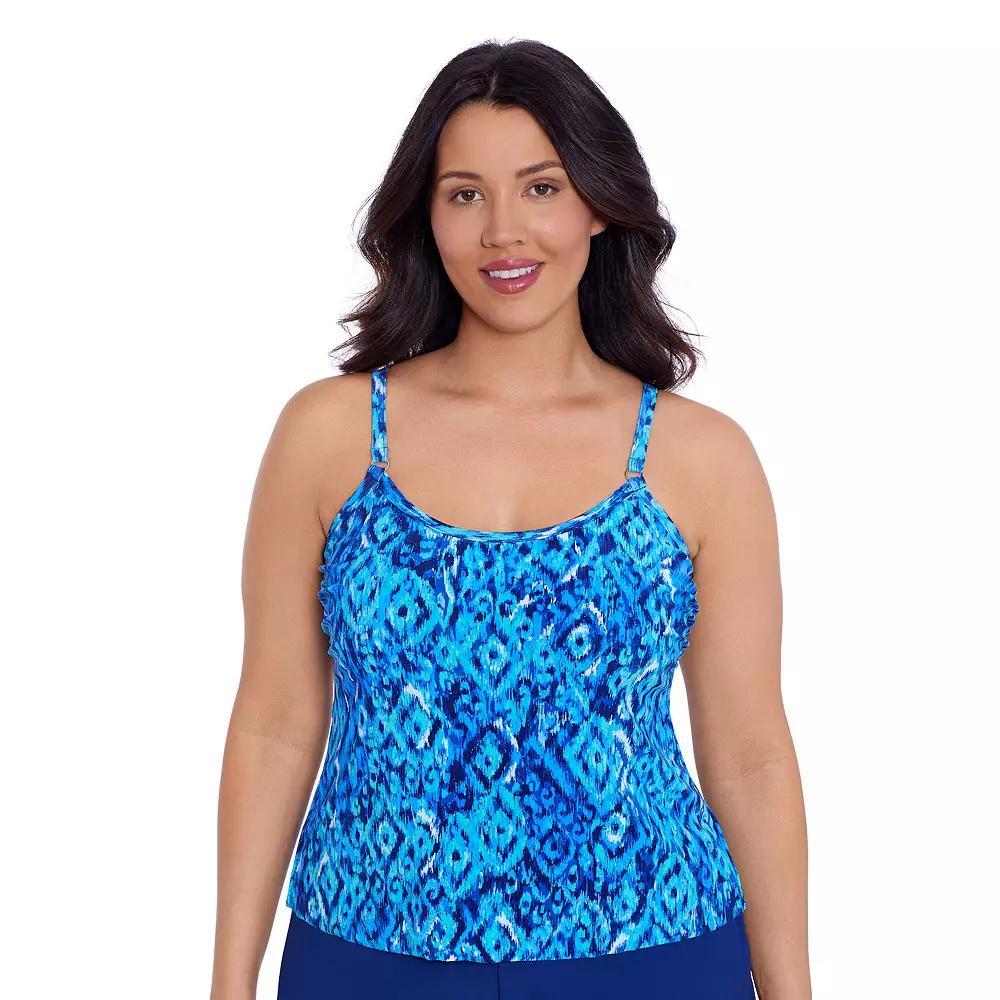 Women's Trimshaper Farrah Romper Swimsuit, Size: 12, Bali Brocade Product Image