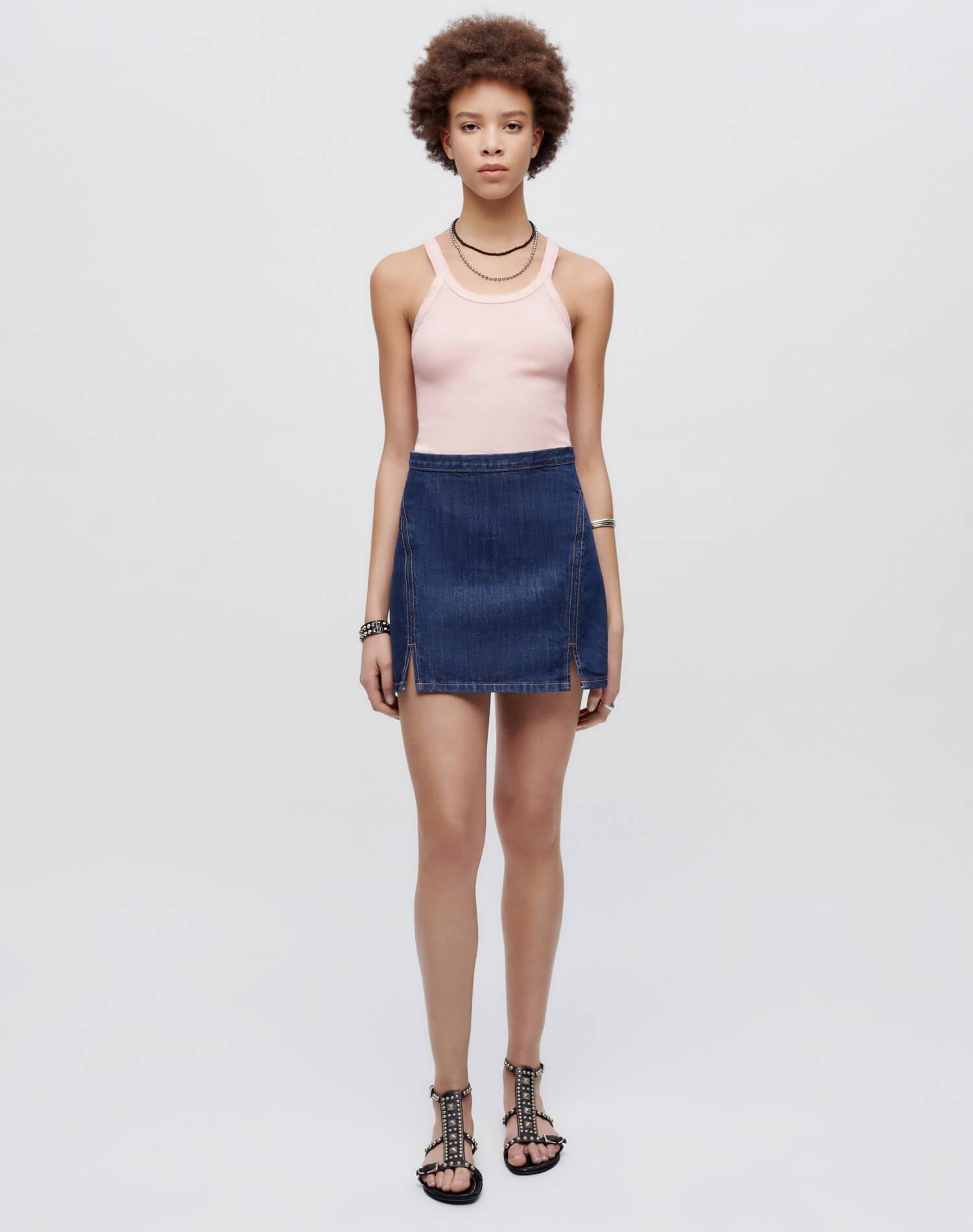 Hanes Ribbed Tank - Peony Female Product Image