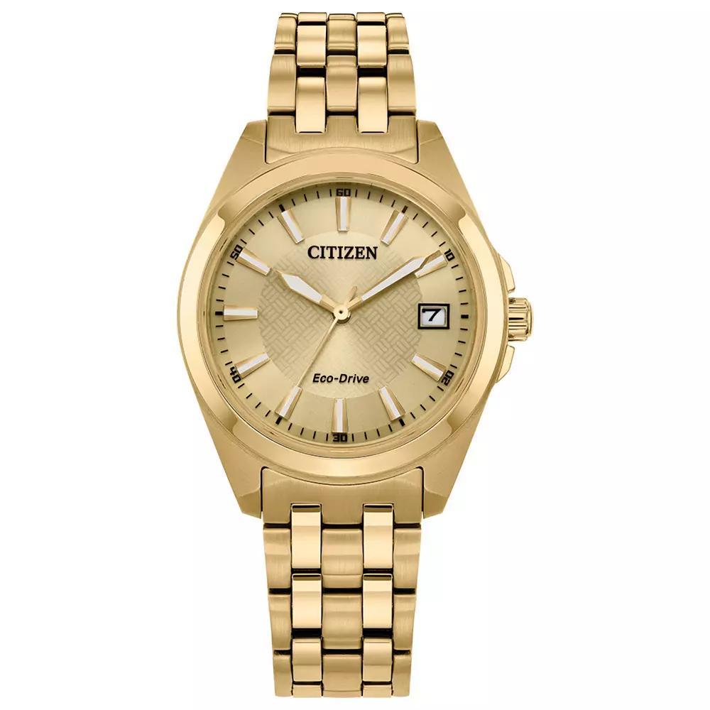 Citizen Eco-Drive Peyten Womens Gold Tone Stainless Steel Bracelet Watch Product Image