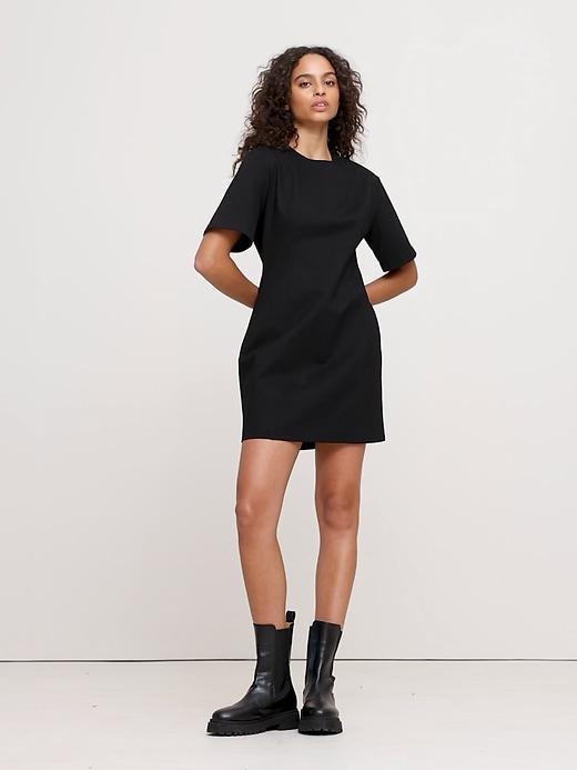 Everywhere Ponte Seamed Mini Dress Product Image