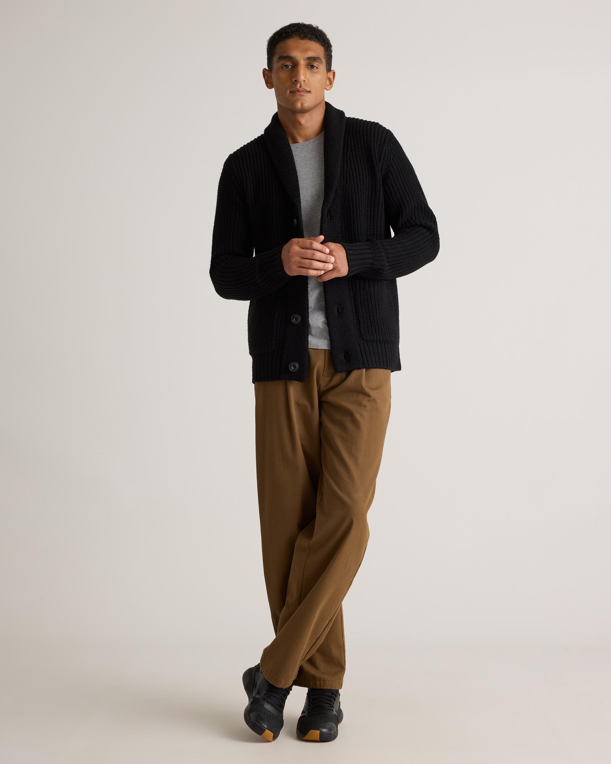 Quince | Men's Australian Merino Wool Shawl Collar Cardigan Sweater Product Image