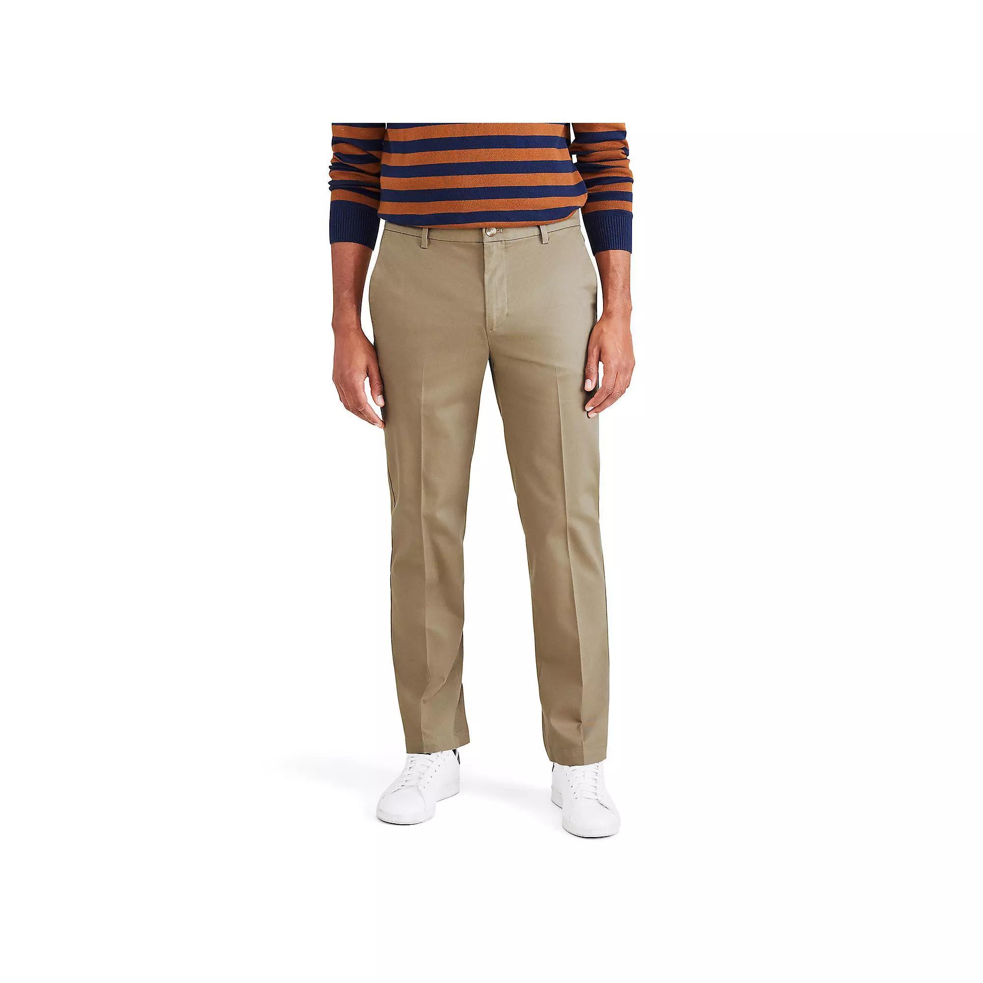 Men's Dockers® Signature Iron-Free Stain Defender Straight-Fit Khaki Pants, Size: 36X29, Burma Grey Product Image